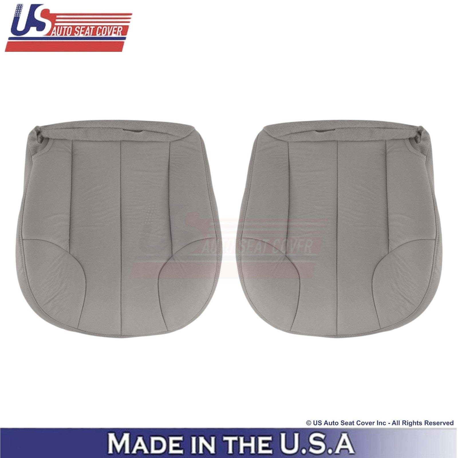 1999-2001 For Jeep Grand Cherokee Leatherette Front Bottom Seat Covers Taupe