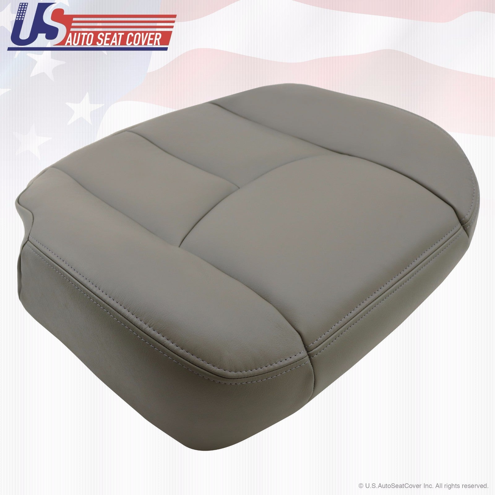 2003 2004 2005 GMC Sierra Driver Bottom Vinyl Seat Cover Plus Foam Cushion GRAY