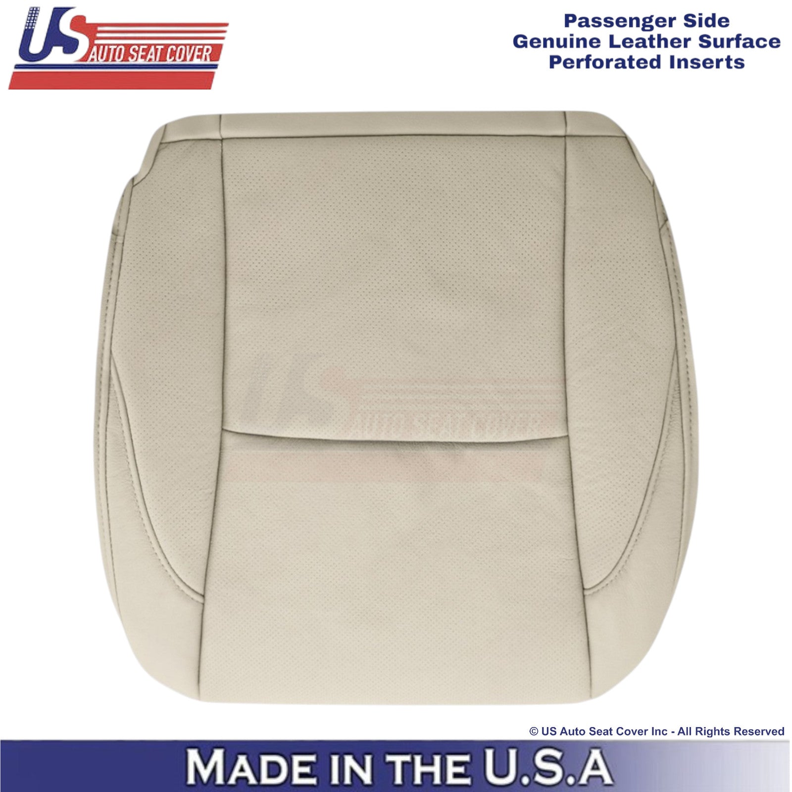 2007-2012 For Lexus ES350 Genuine Leather Passenger Bottom Cover Parchment Tan