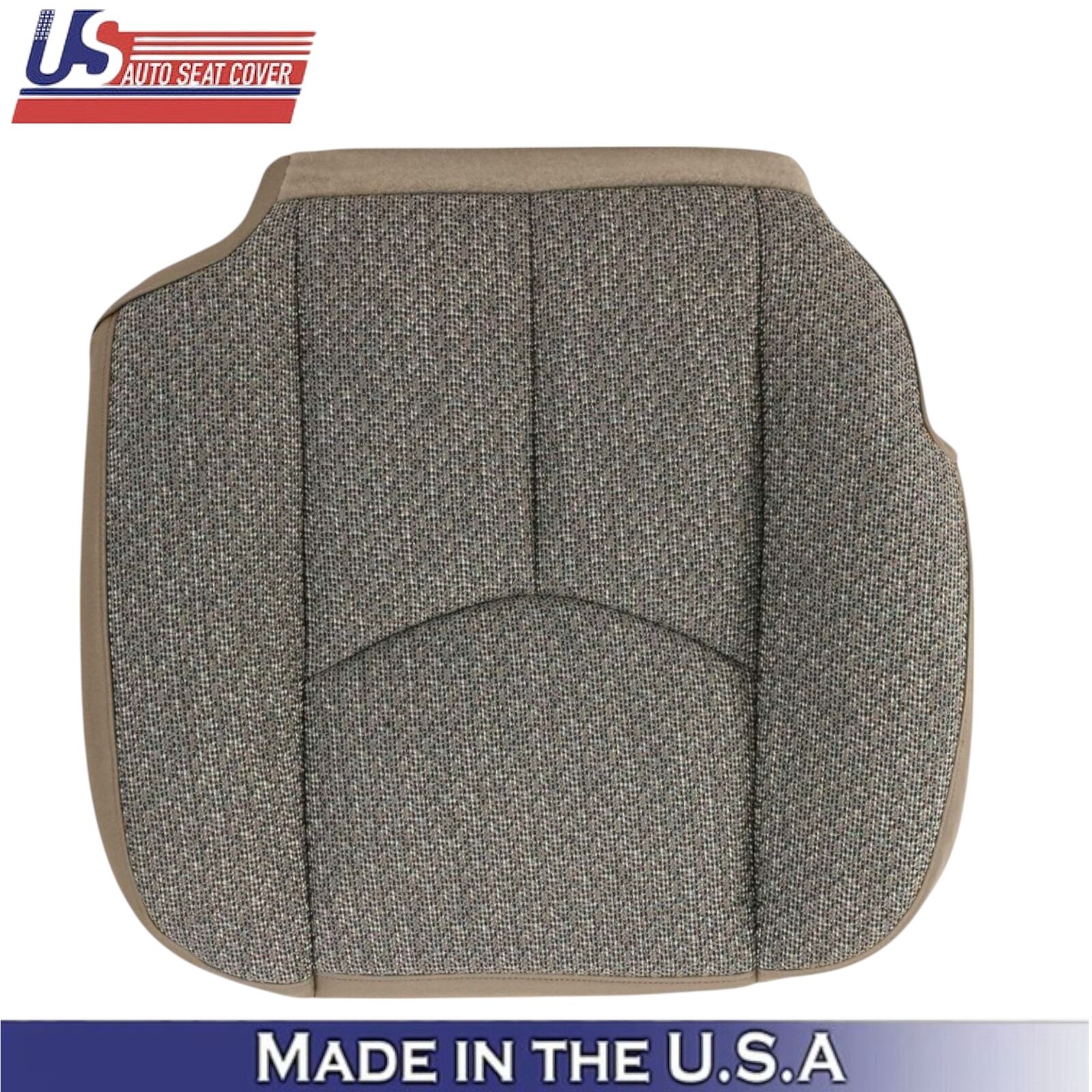 2003-2007 For Chevy Silverado 1500 Cloth Fabric Front Bottom Seat Covers Tan