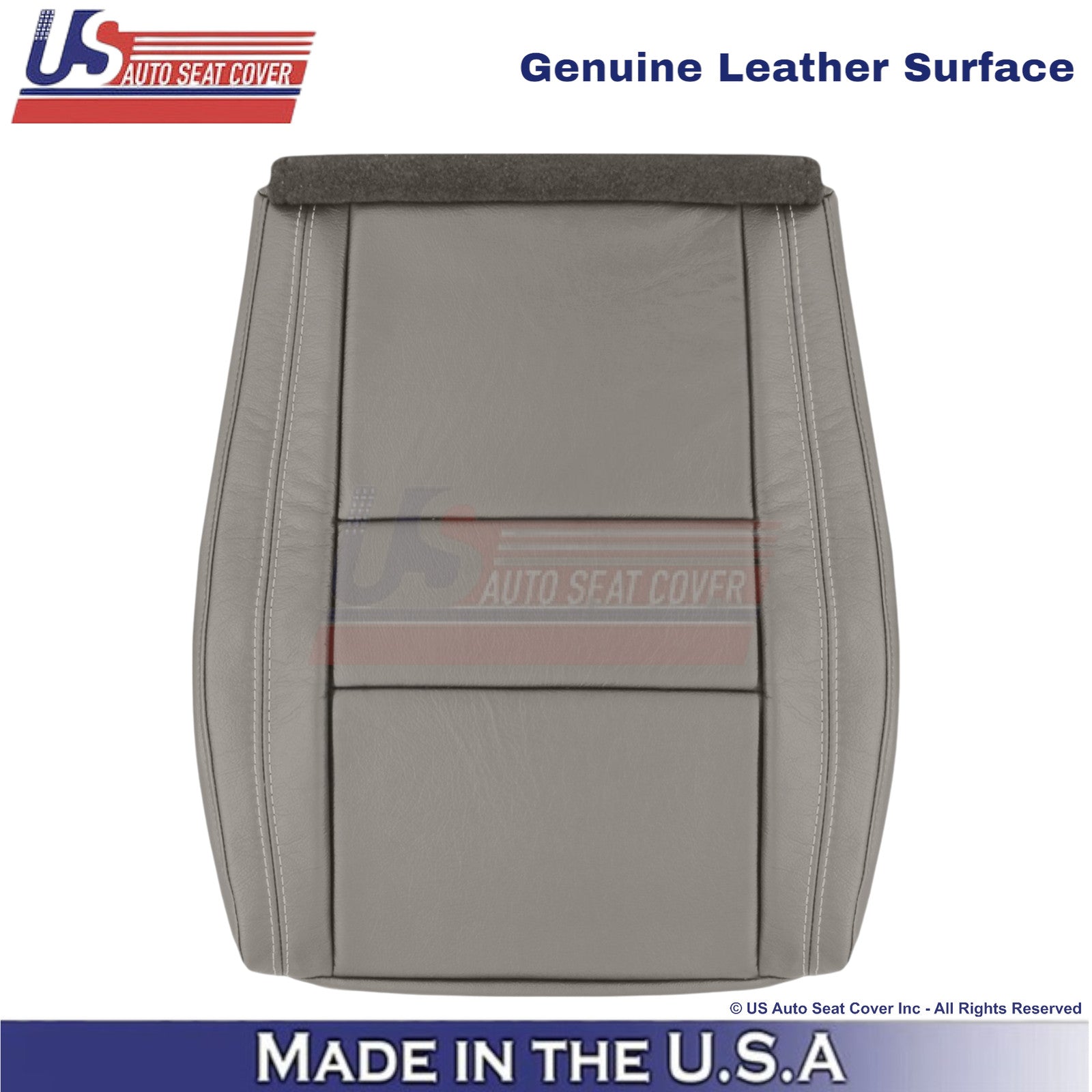 2011-2013 For Dodge Durango Leather Passenger Bottom Seat Cover Medium Graystone