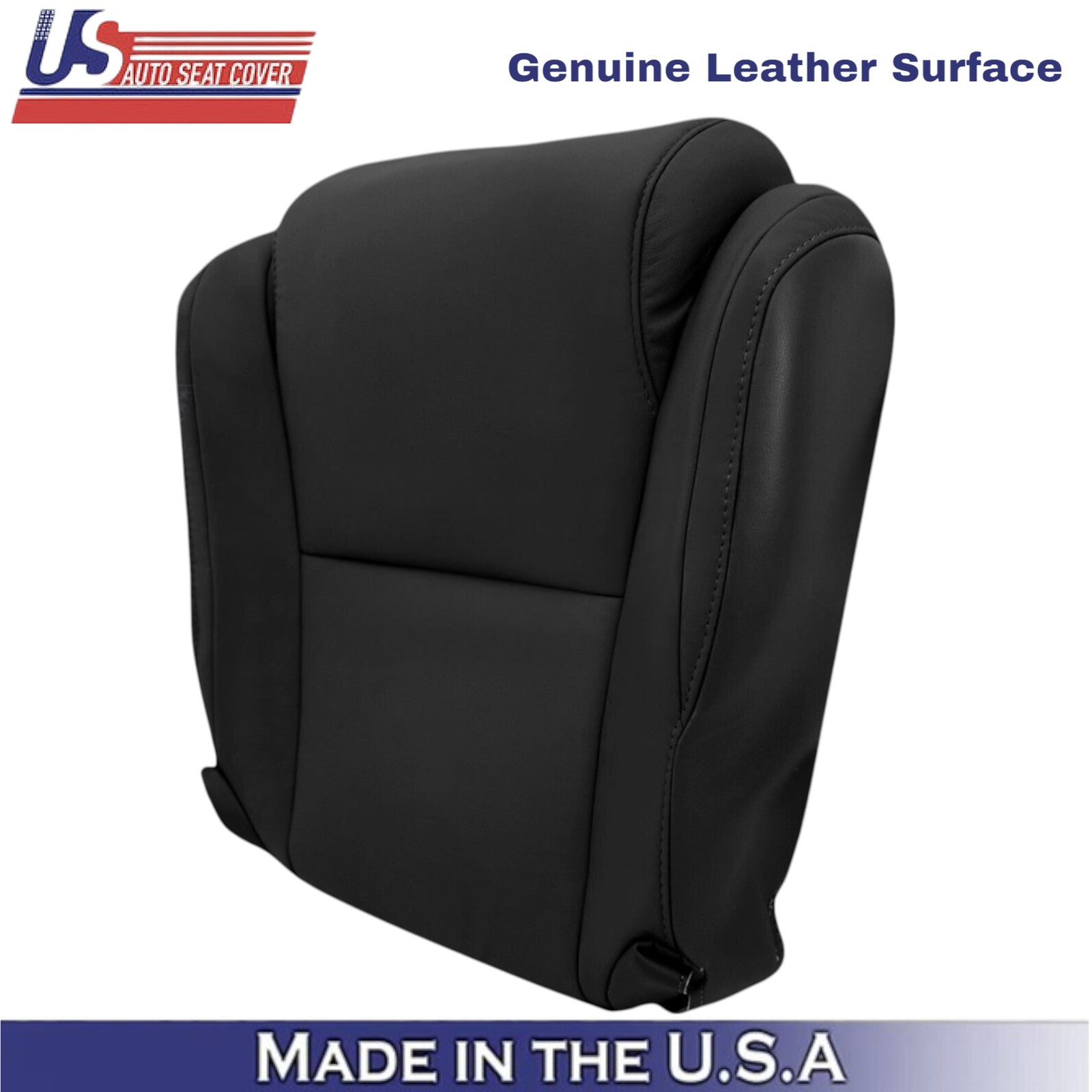 2007-2013 For Toyota Tundra Genuine Leather front Driver Seat Covers Black