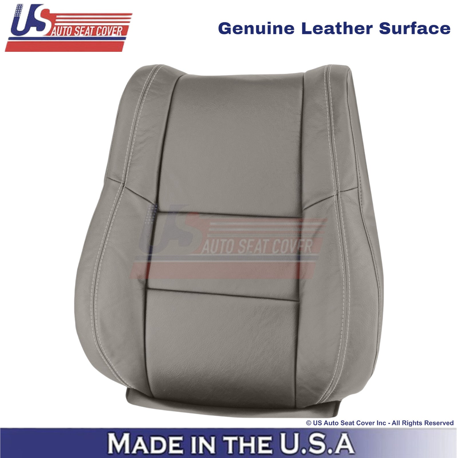 2011-2013 For Dodge Durango Genuine Leather Front Top Covers Medium Graystone