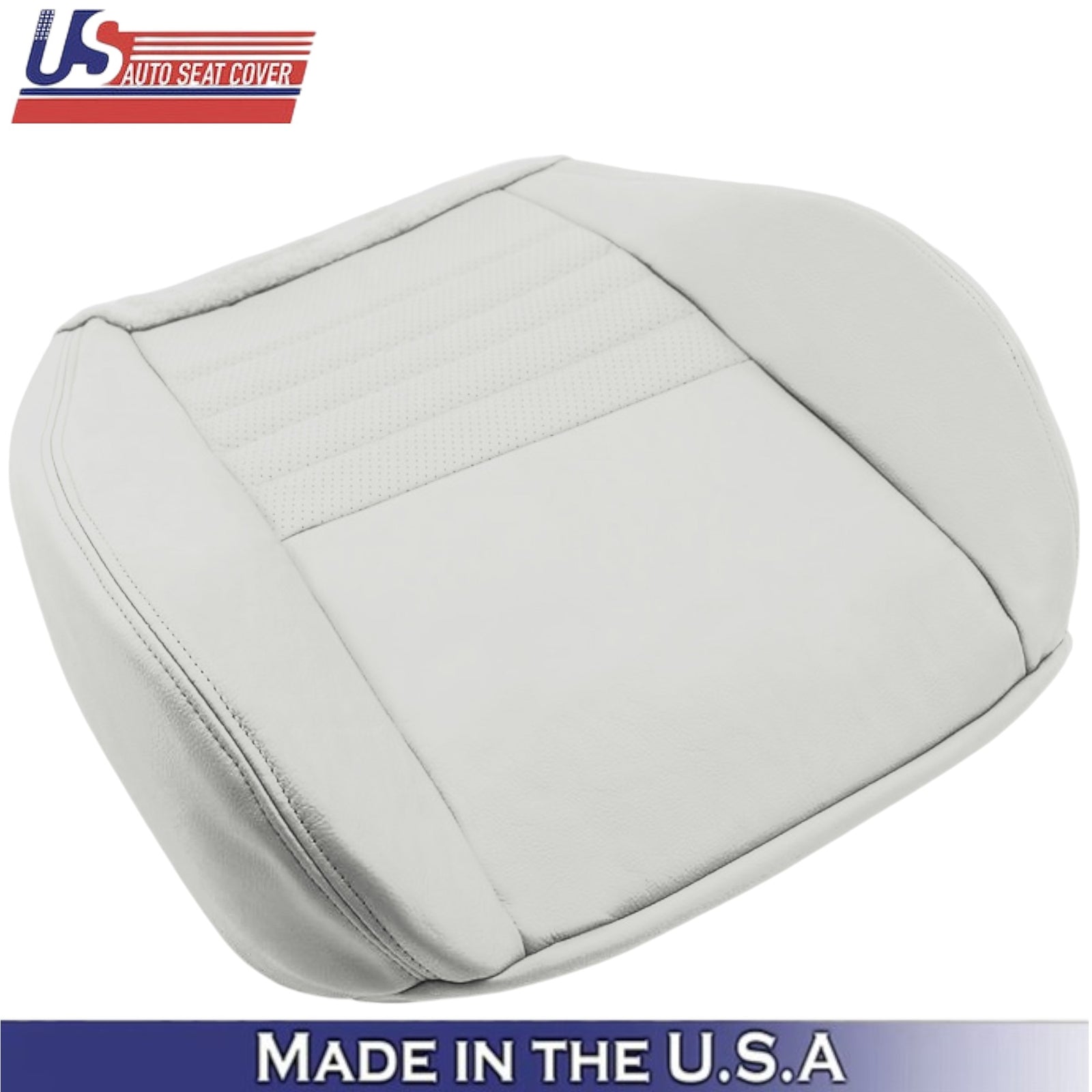 1999-2004 For Ford Mustang GT Genuine Leather Passenger Side Covers Oxford White