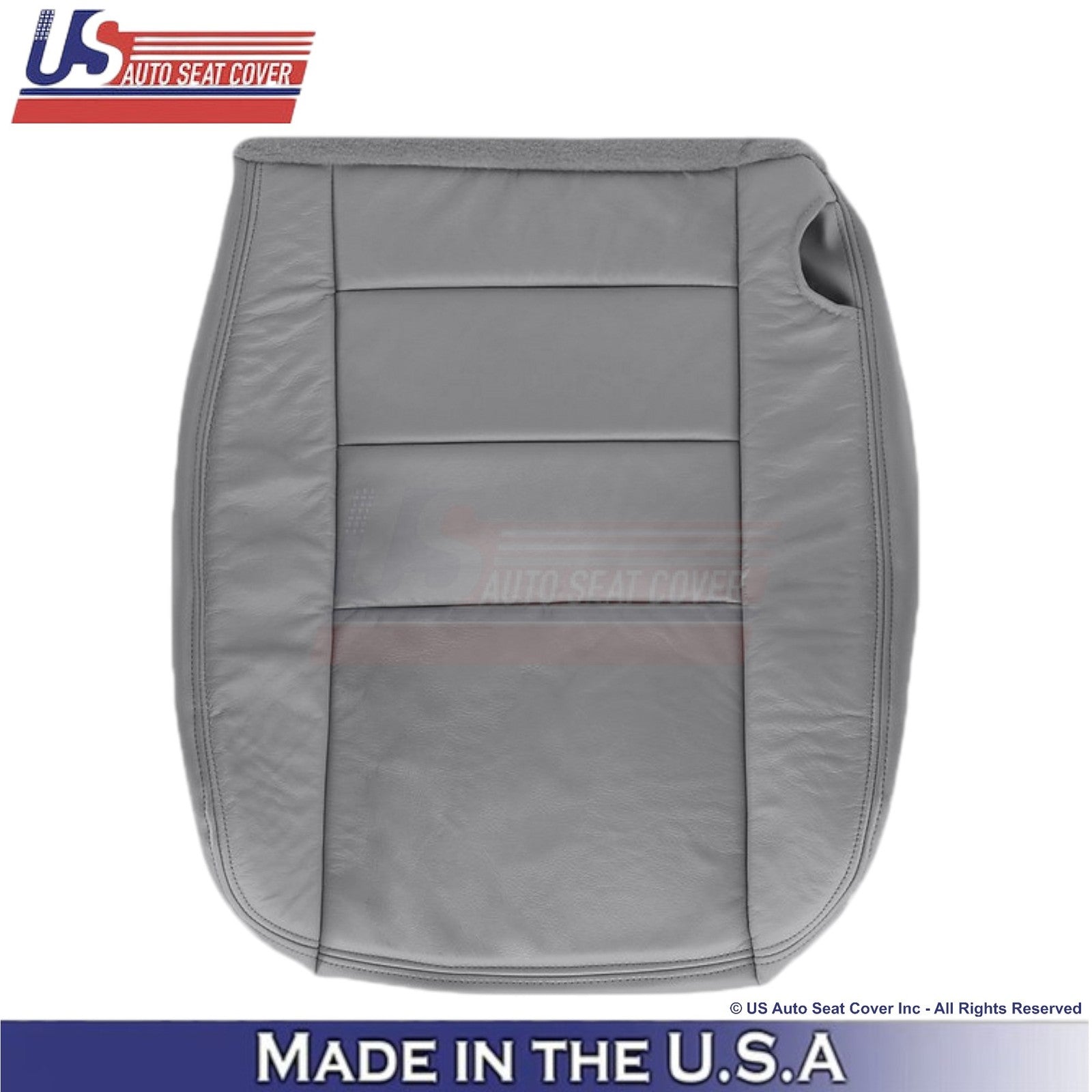 2003-2007 Fits Ford F250 F350 Lariat Leather Front Bottom OEM Covers Gray