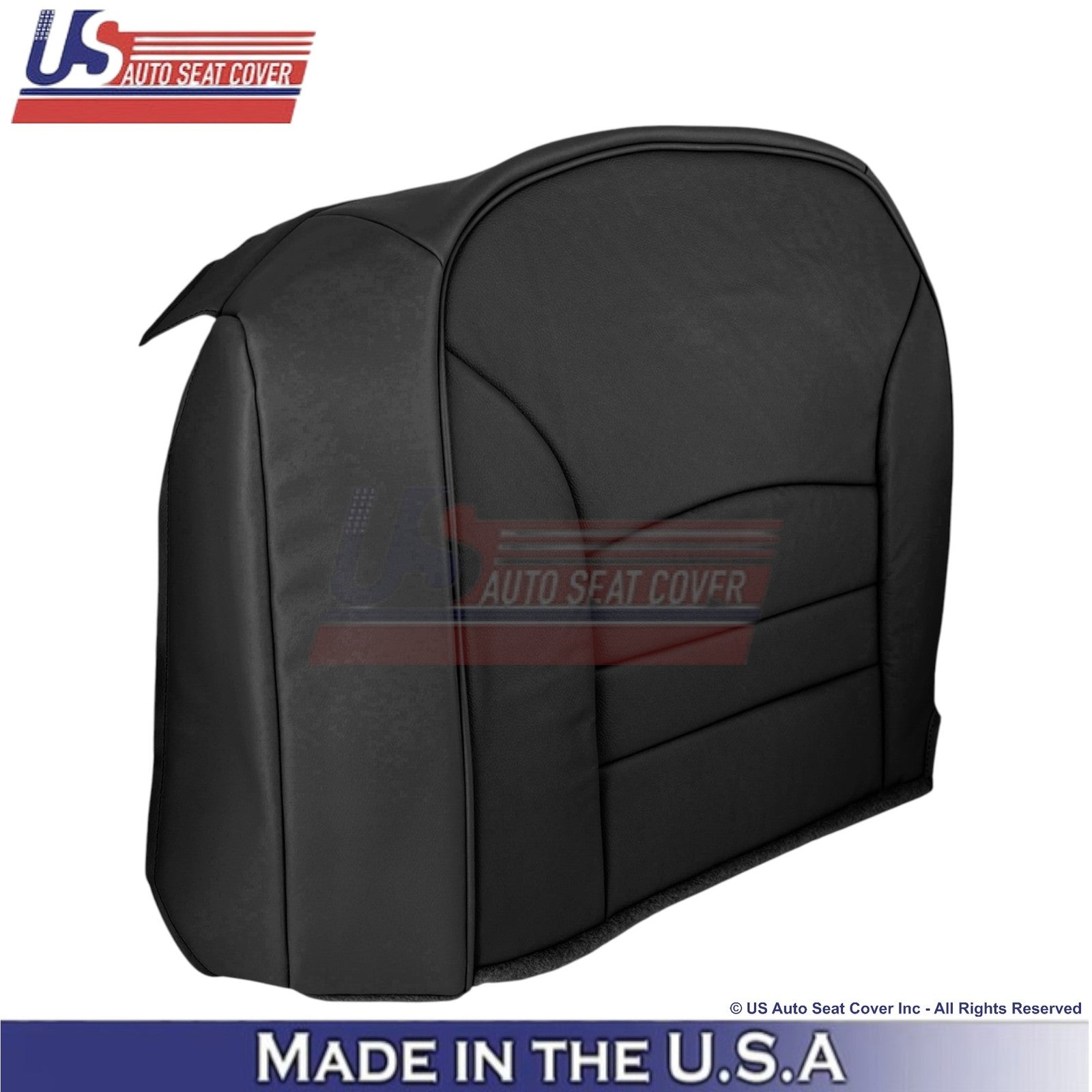 2000-2002 Fits Ford Crown Victoria Leatherette Front Replacement Covers Black