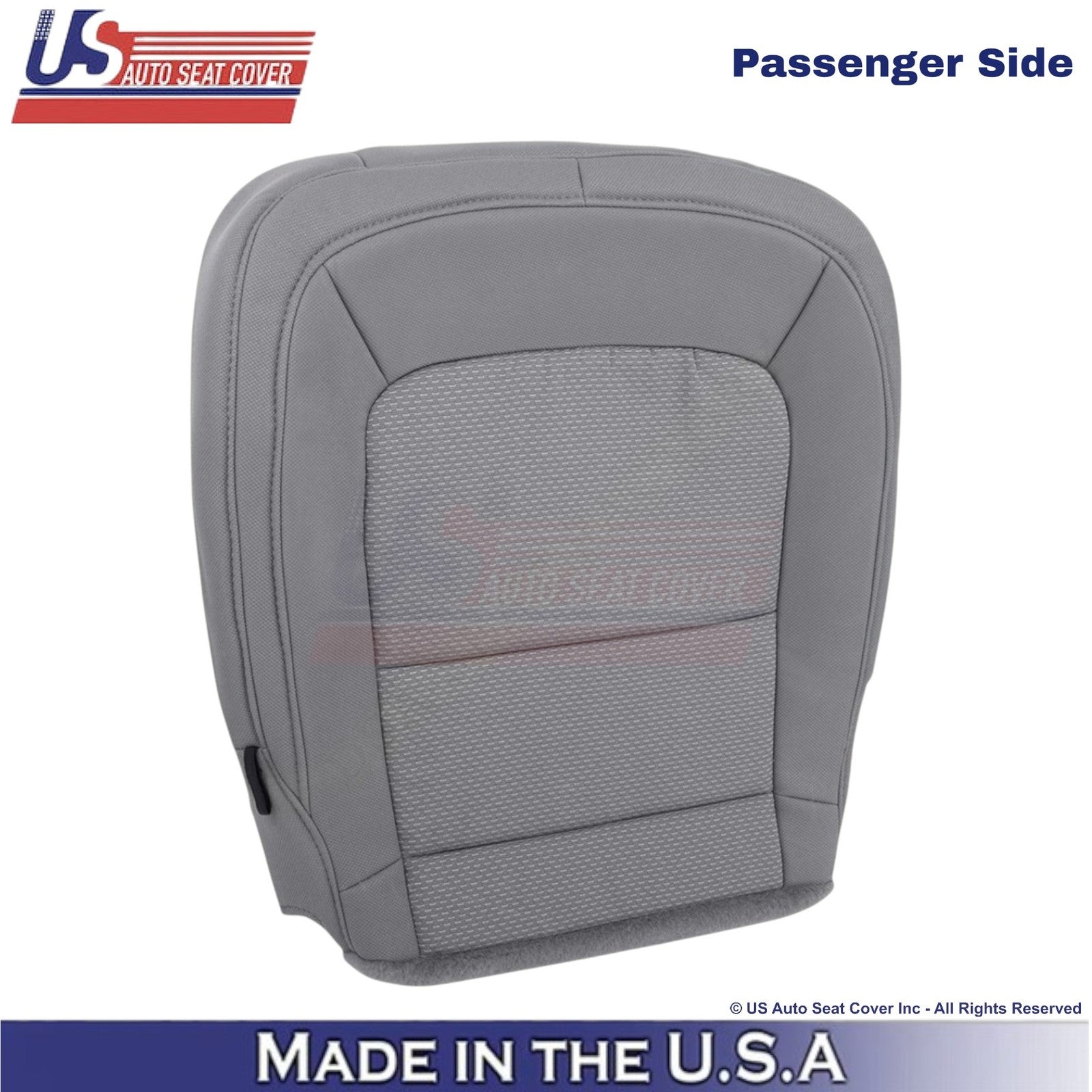 2015-2022 For Chevrolet Colorado Cloth Passenger Replacement Cover Dark Ash Gray