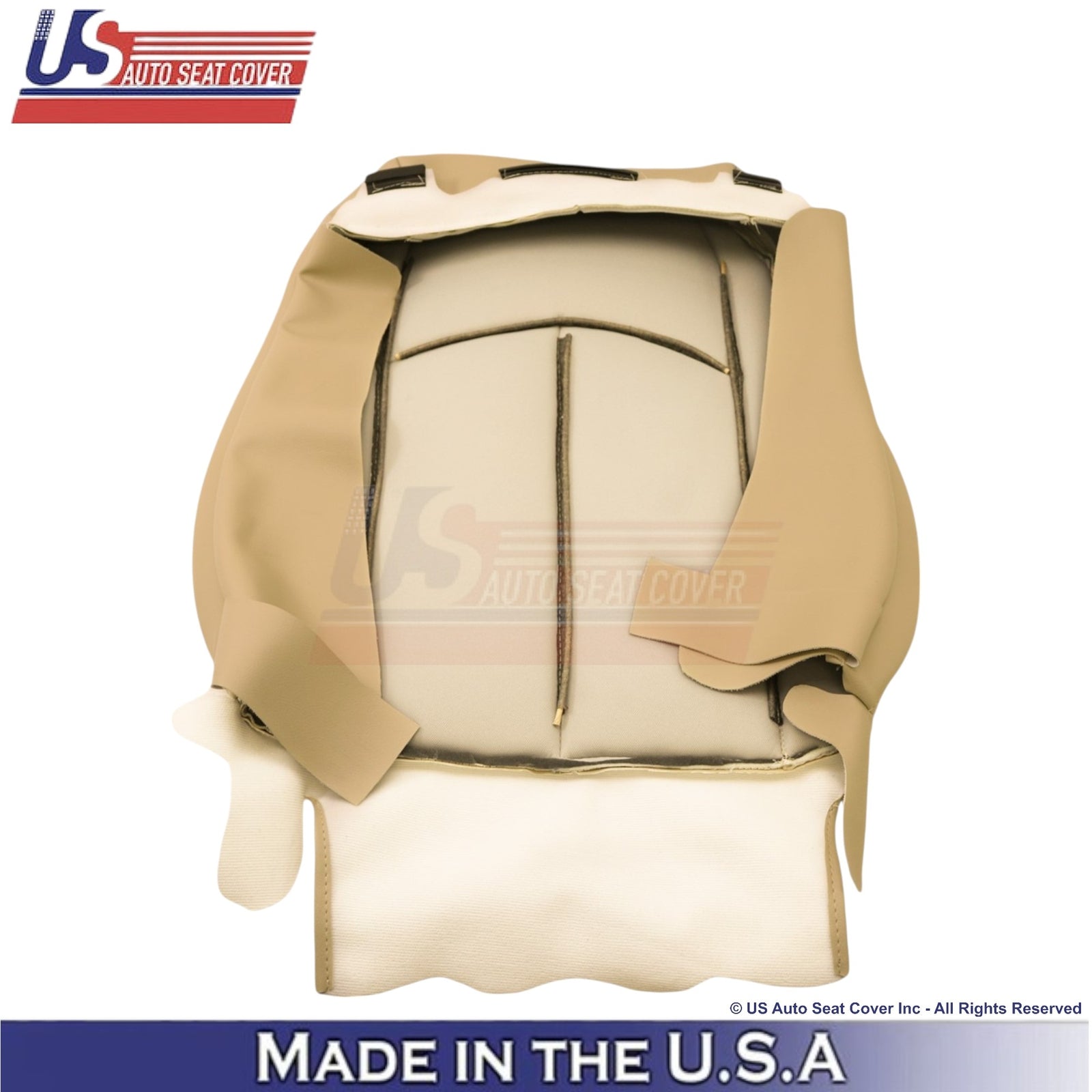 2002-2009 For Mercedes-Benz E-Class Leather Top Replacement Seat Covers Tan