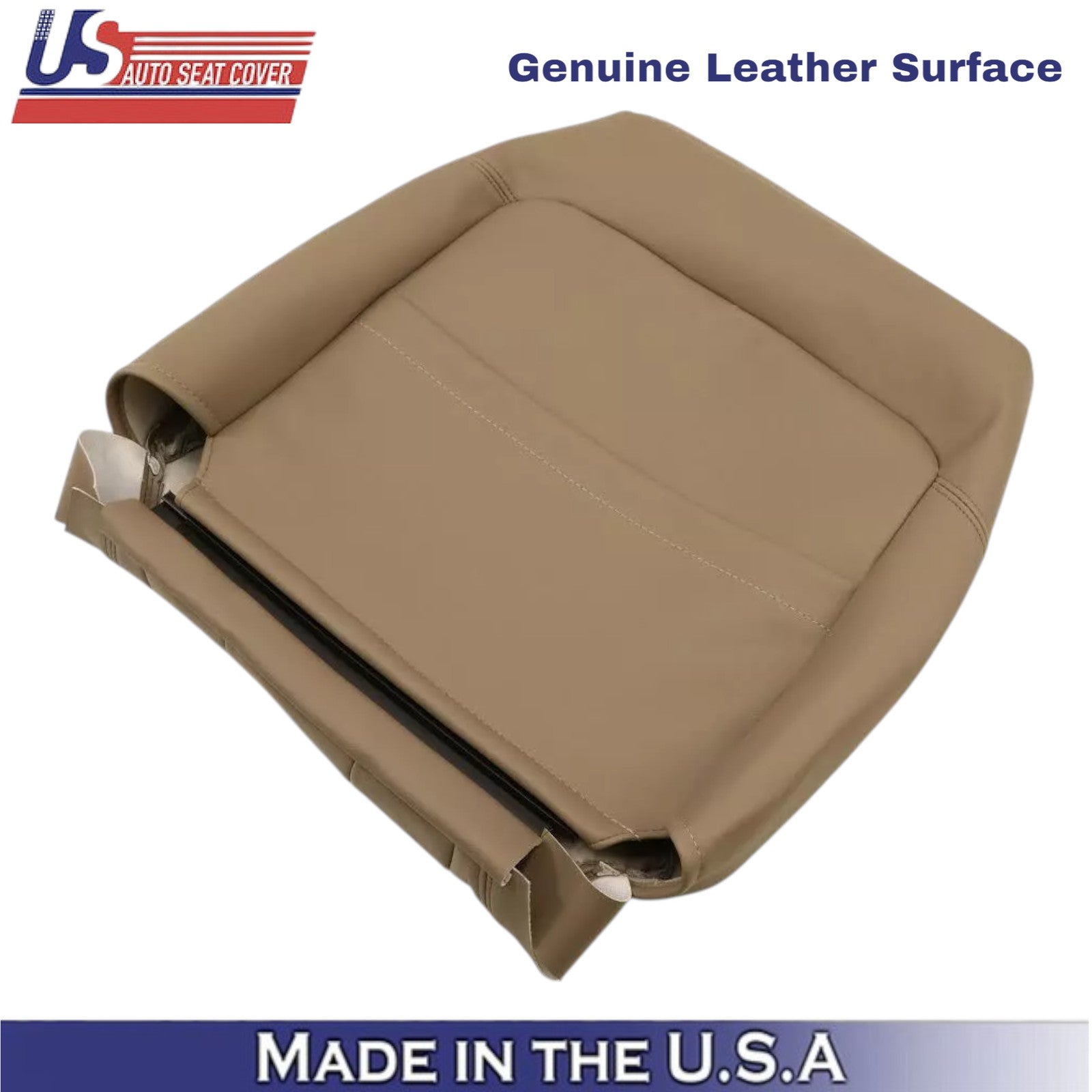 1996-2002 For Toyota 4Runner Limited Leather Driver Top Seat Cover Oak Tan