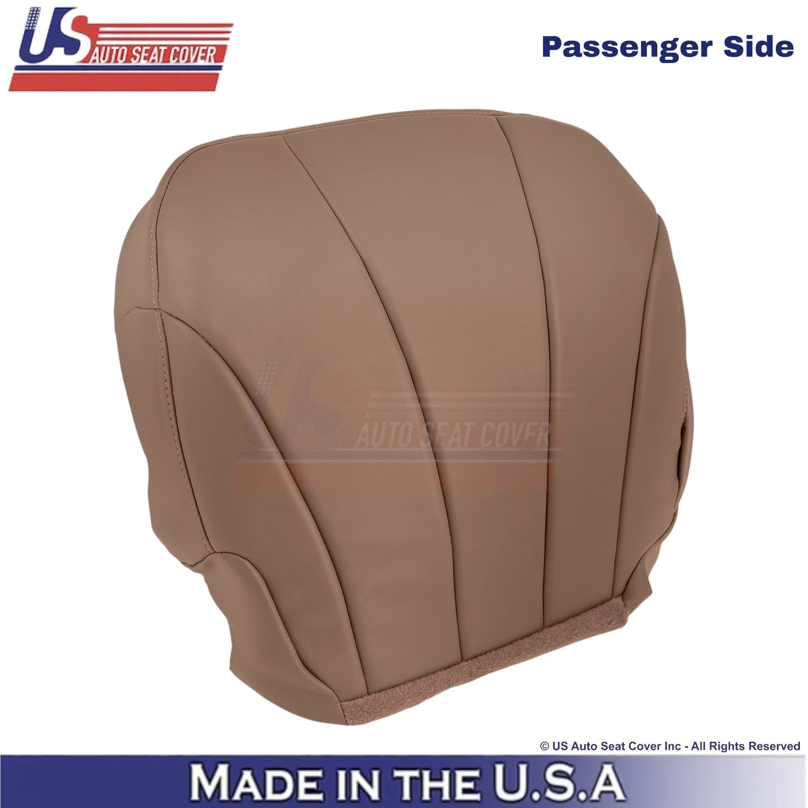 1999-2000 For Chevy Silverado W/T Leatherette Passenger Bottom Cover Dark Oak