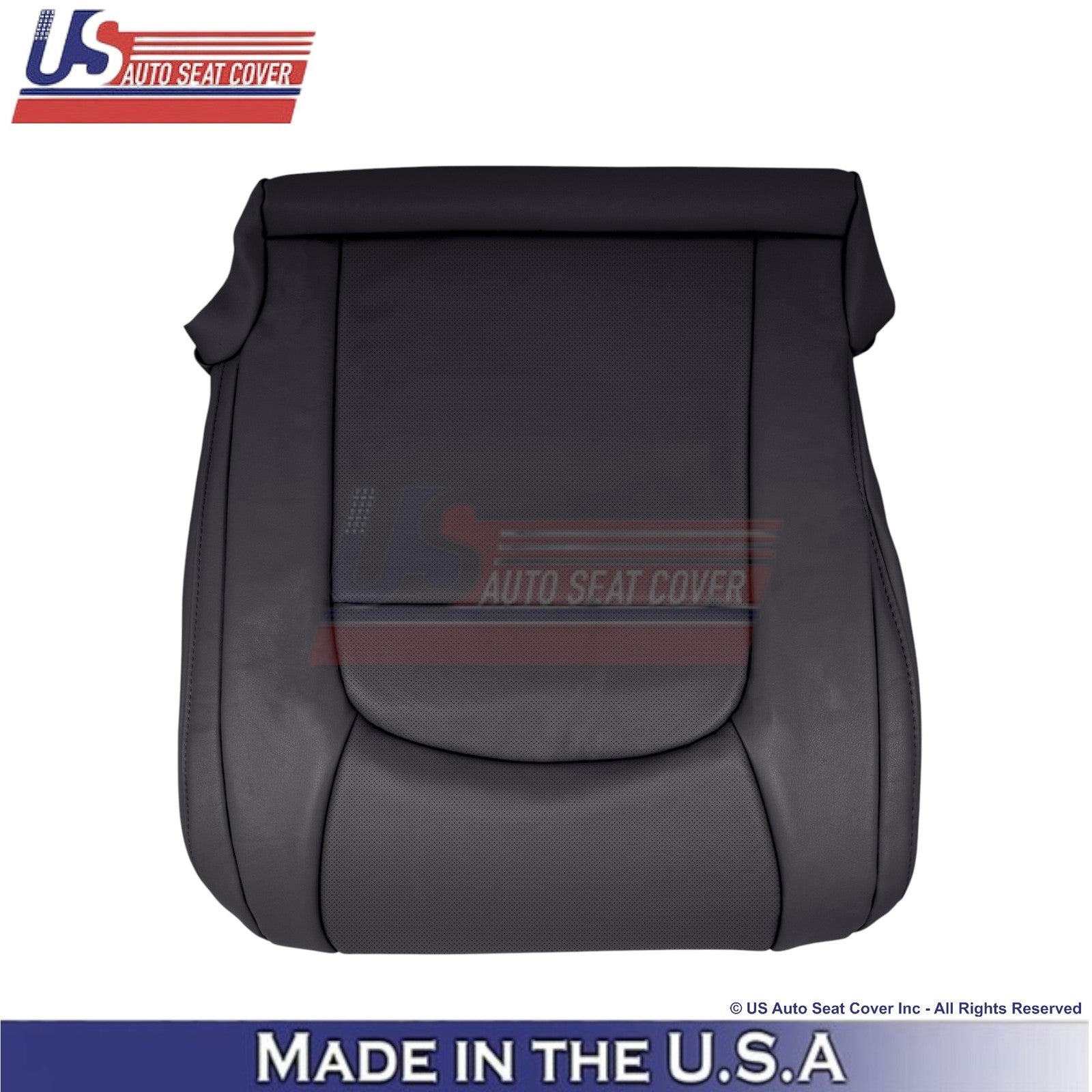 2008-2021 For Toyota Land Cruiser Leatherette Perf. Passenger Bottom Cover Black