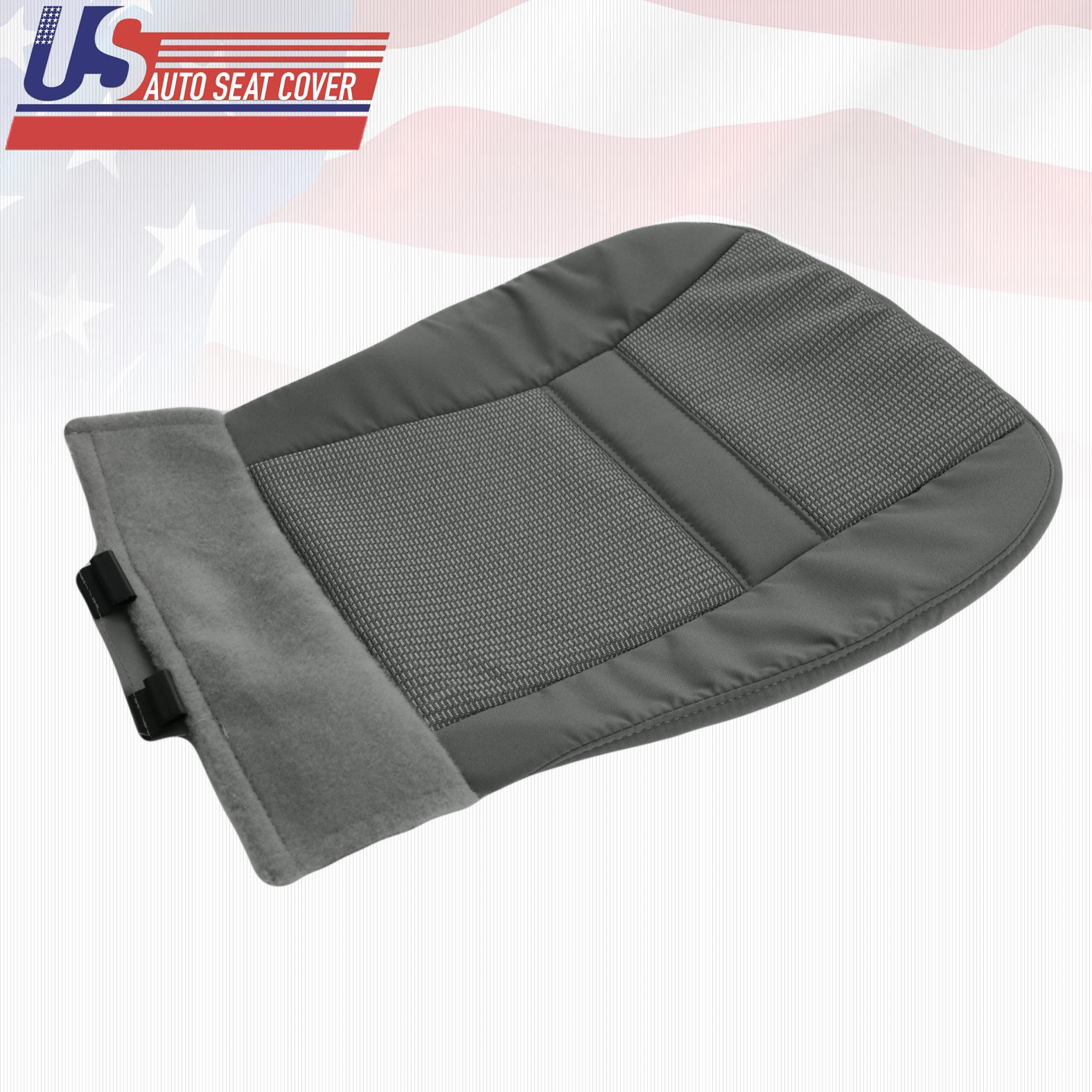 PASSENGER Bottom Cloth Seat Cover Gray For 2007 to 2010 For Dodge Ram 1500