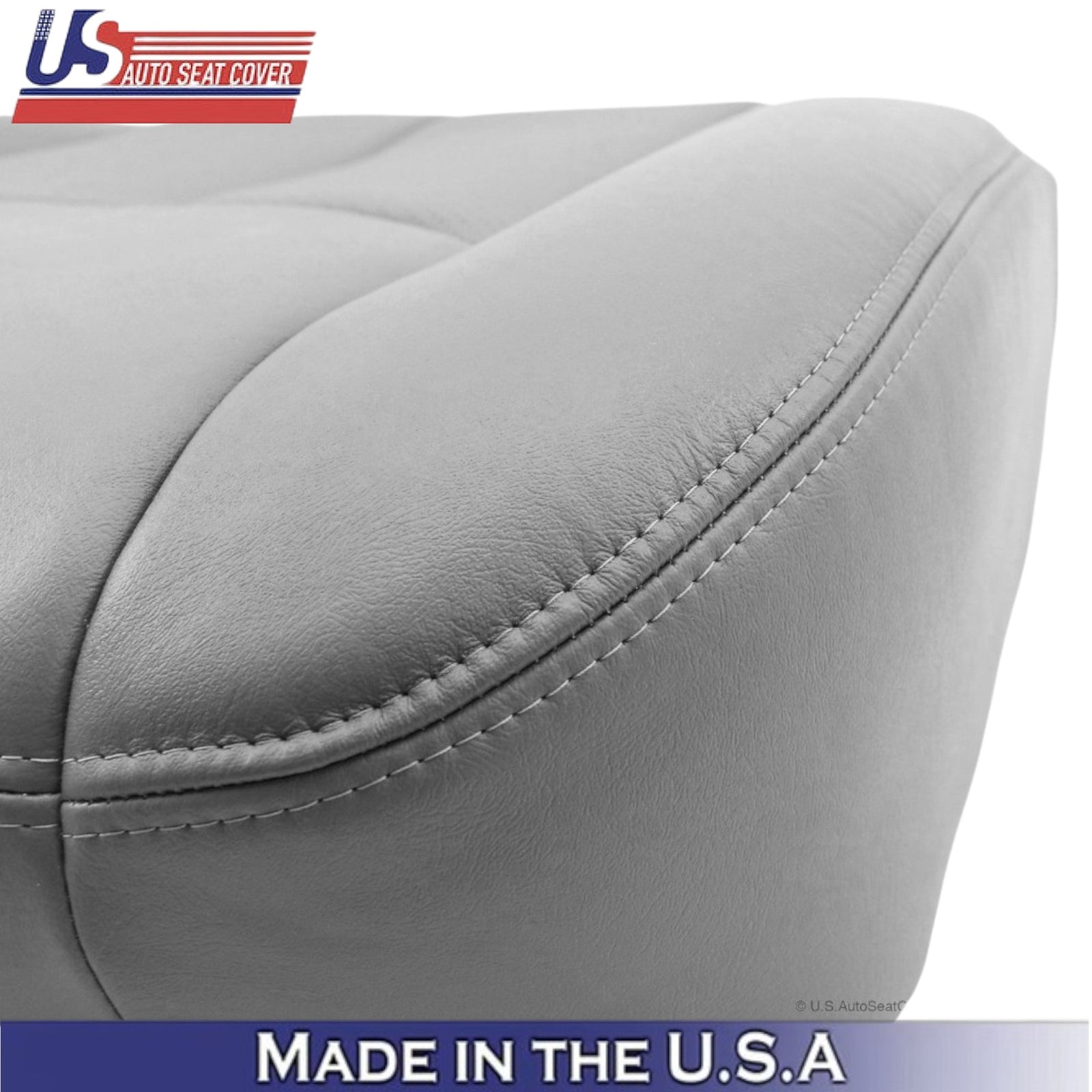 2003-2006 For Cadillac Escalade Leatherette Driver Bottom Seat Cover Pewter Gray
