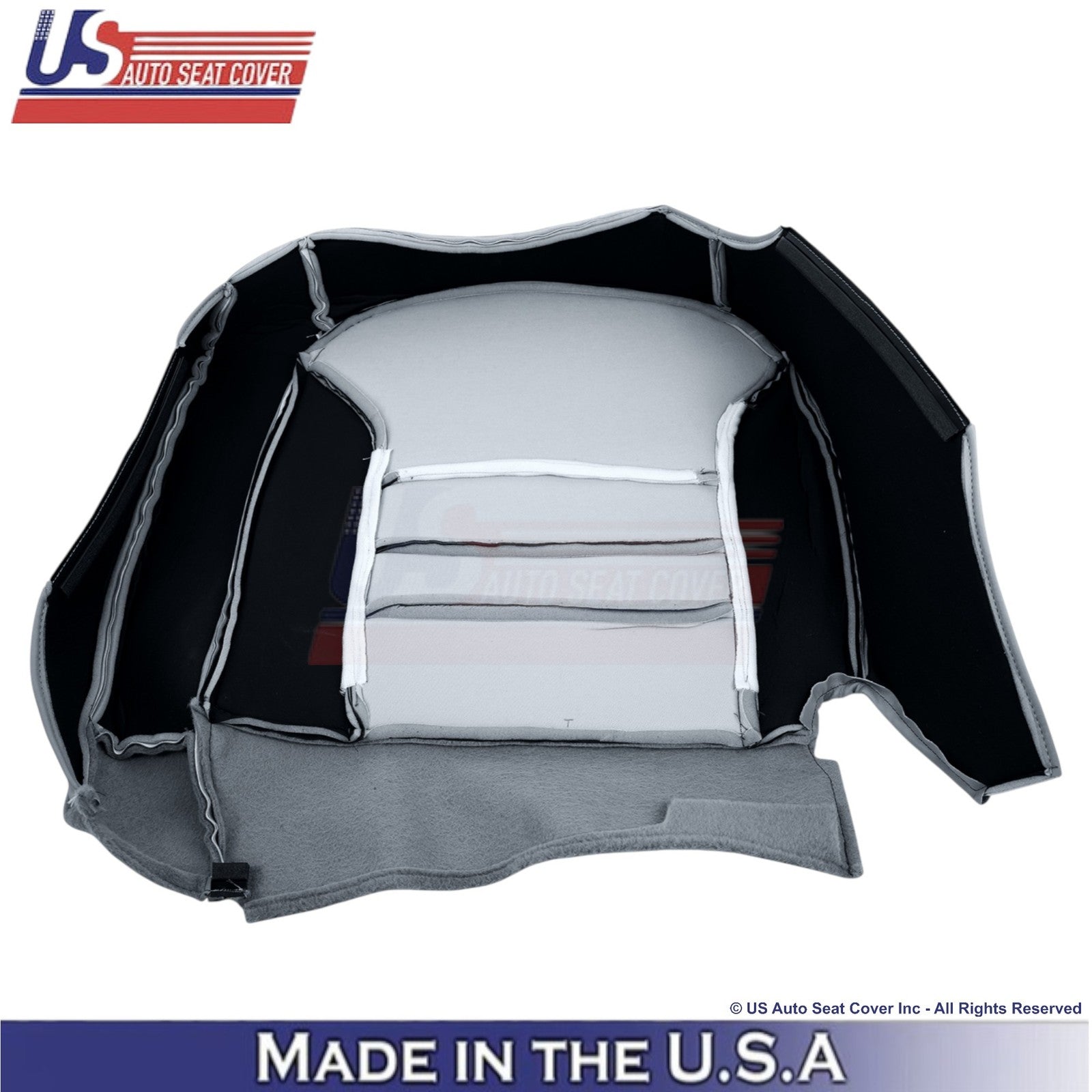 1998-2002 For Ford Crown Victoria Genuine Leather Driver Bottom Cover Gray