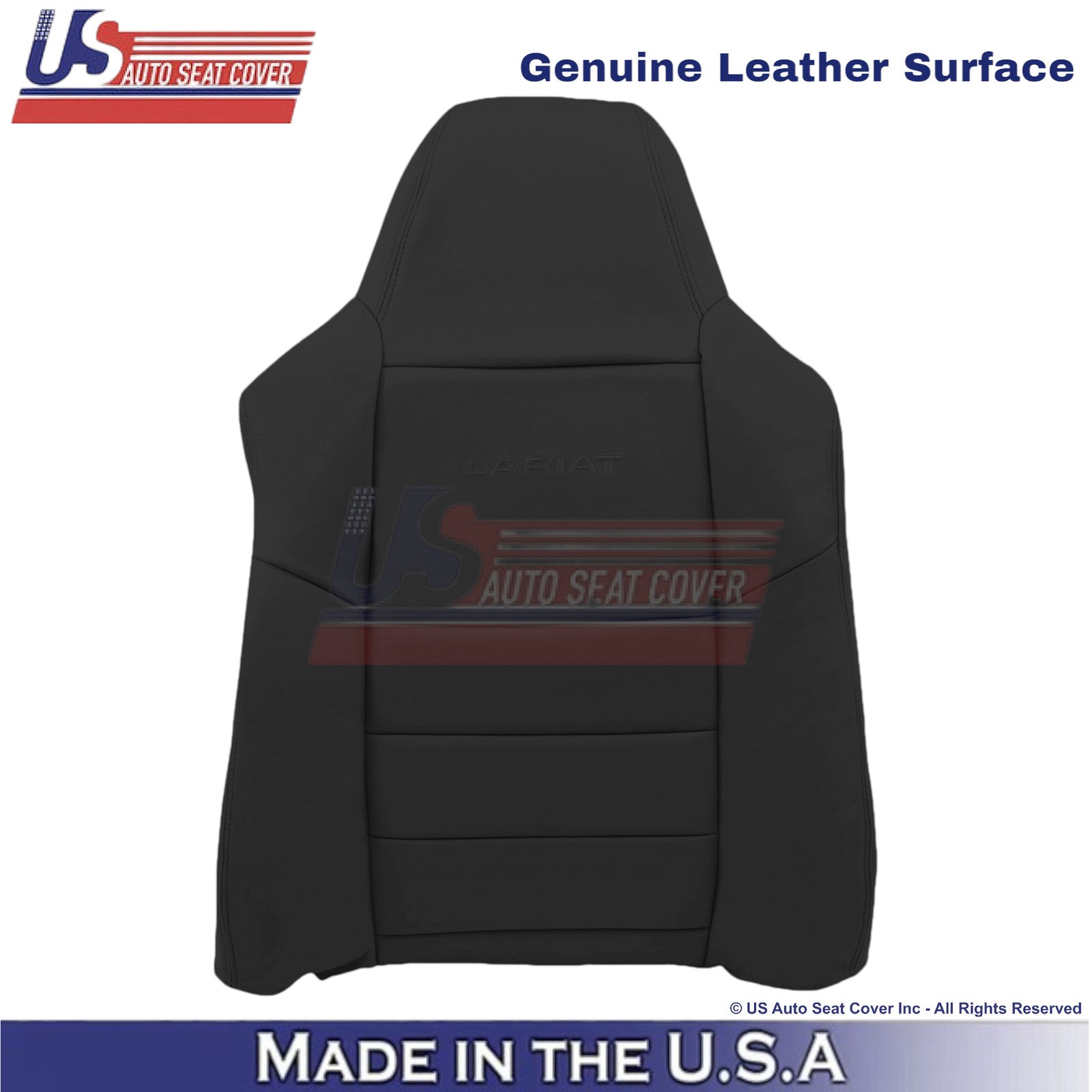 2004-2007 Fits Ford F250 F350 Lariat Leather Driver Top OEM Seat Cover Dark