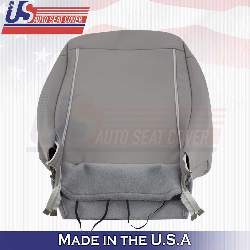 2017-2021 For Ford F250 WT Leatherette Passenger Top Replacement Seat Cover Gray