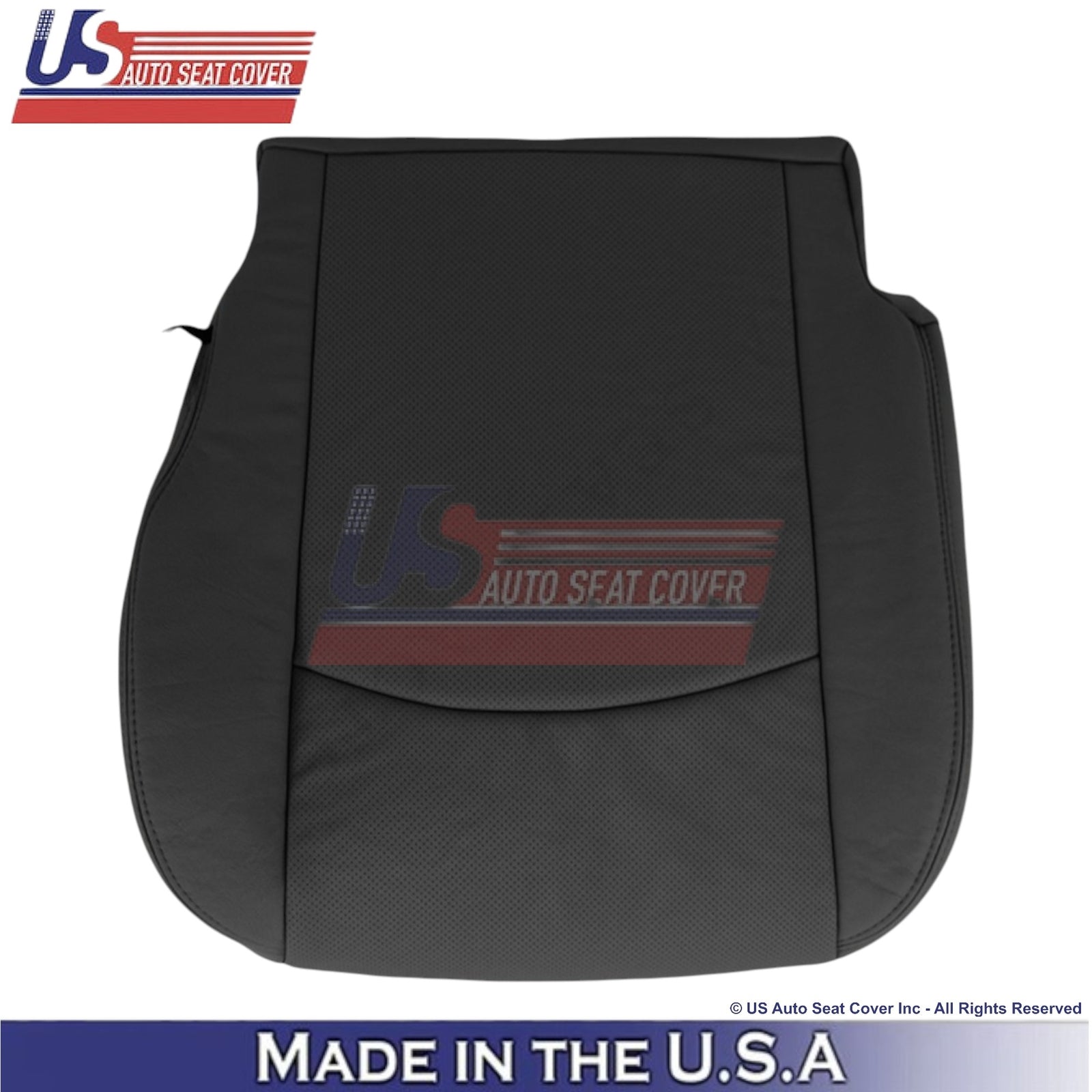 2013-2018 For Dodge Ram 2500 Laramie Genuine Leather Front Bottom Covers Black