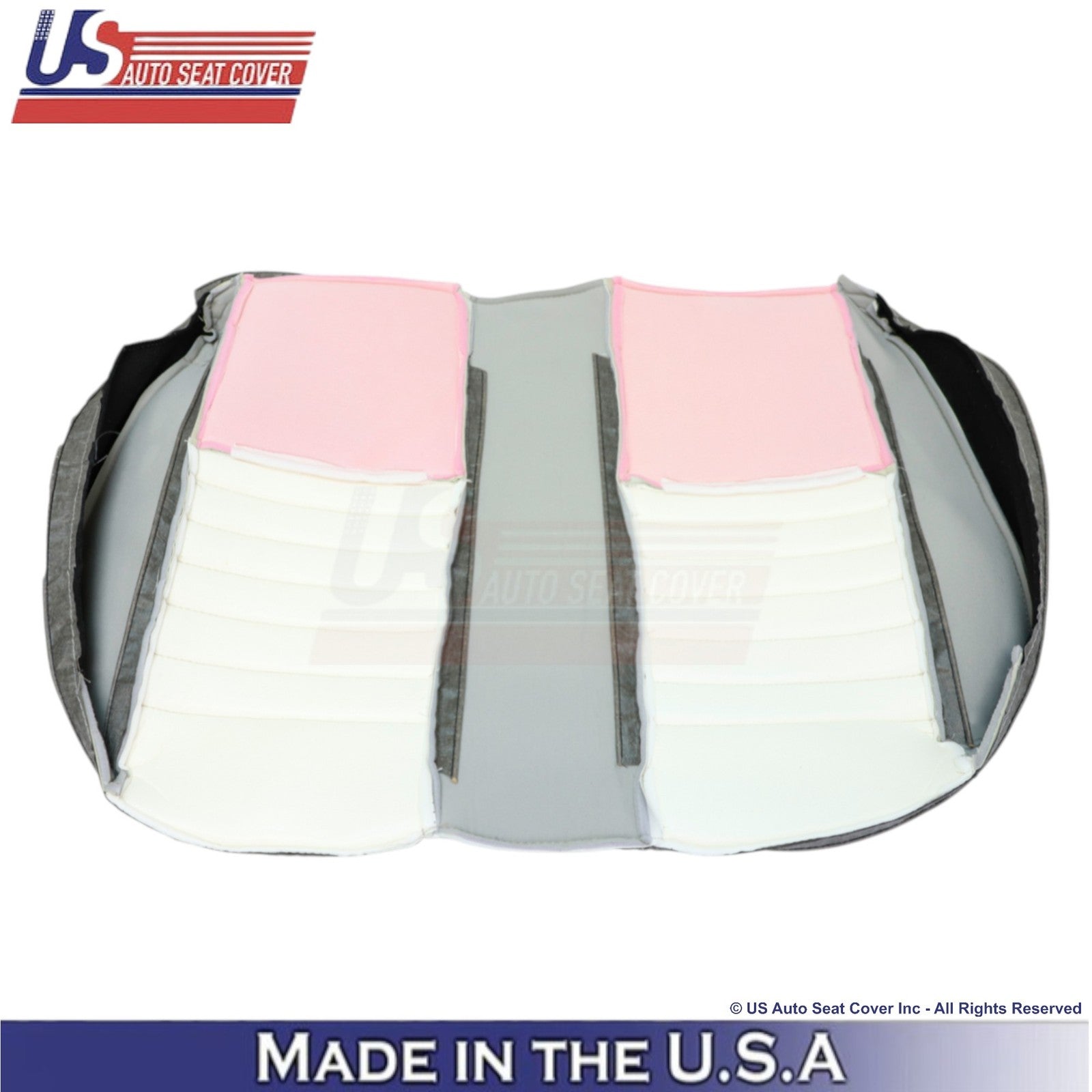 1999-2004 For Ford Mustang GT Genuine Leather Rear Bench Top Cover Oxford White