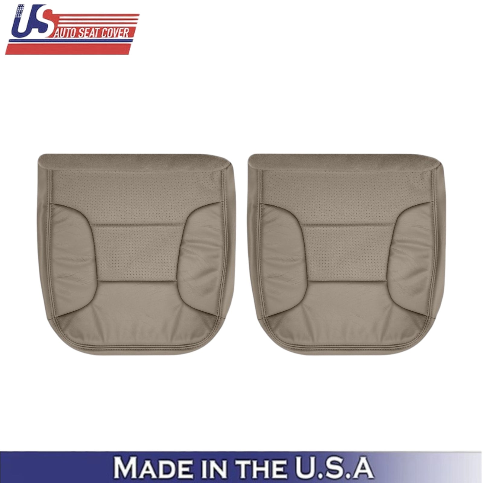 1993 1994 1995 1996 Ford Bronco Eddie Bauer Leatherette Seat Cover Mocha Tan