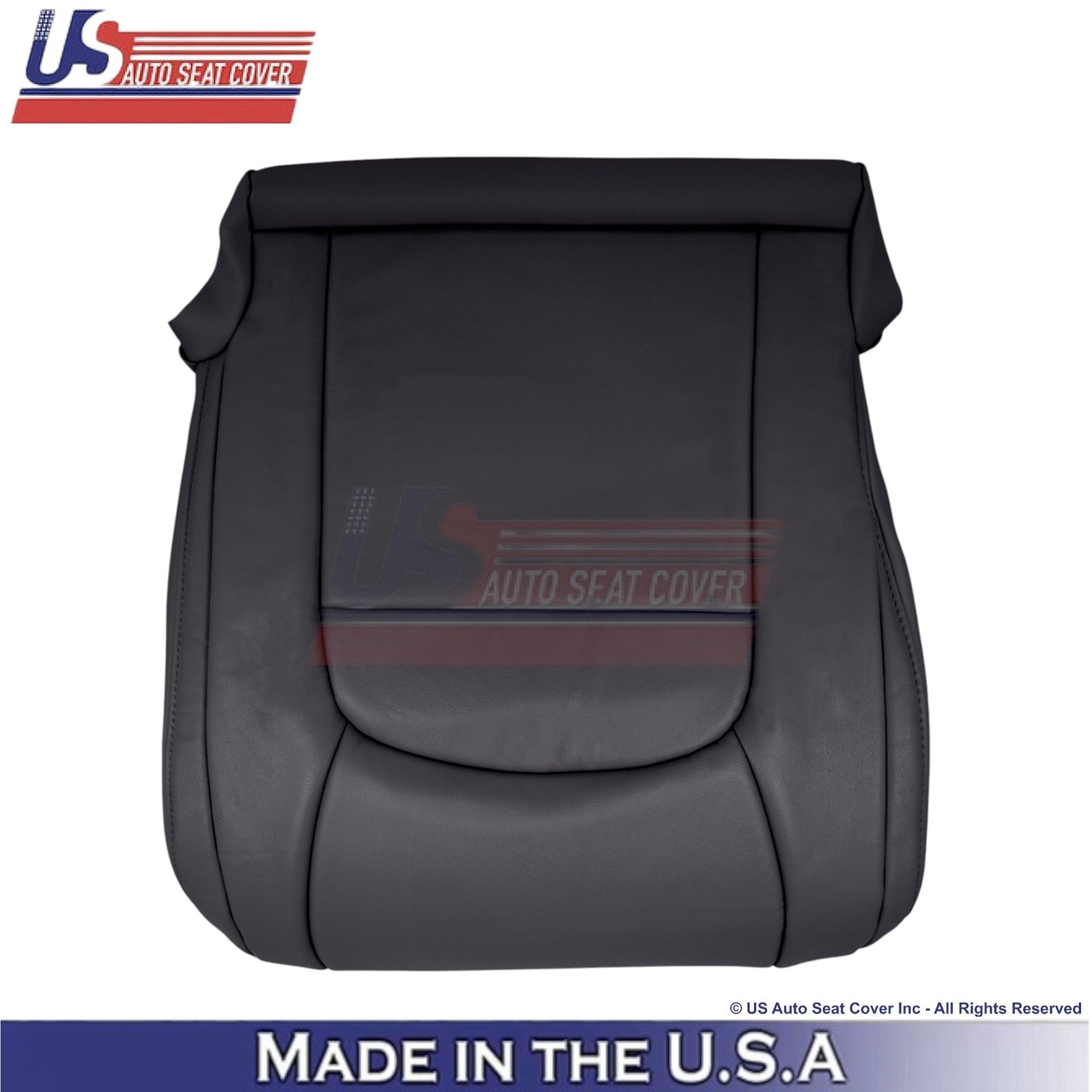 2008-2021 For Toyota Land Cruiser Leatherette Passenger Bottom Seat Cover Black