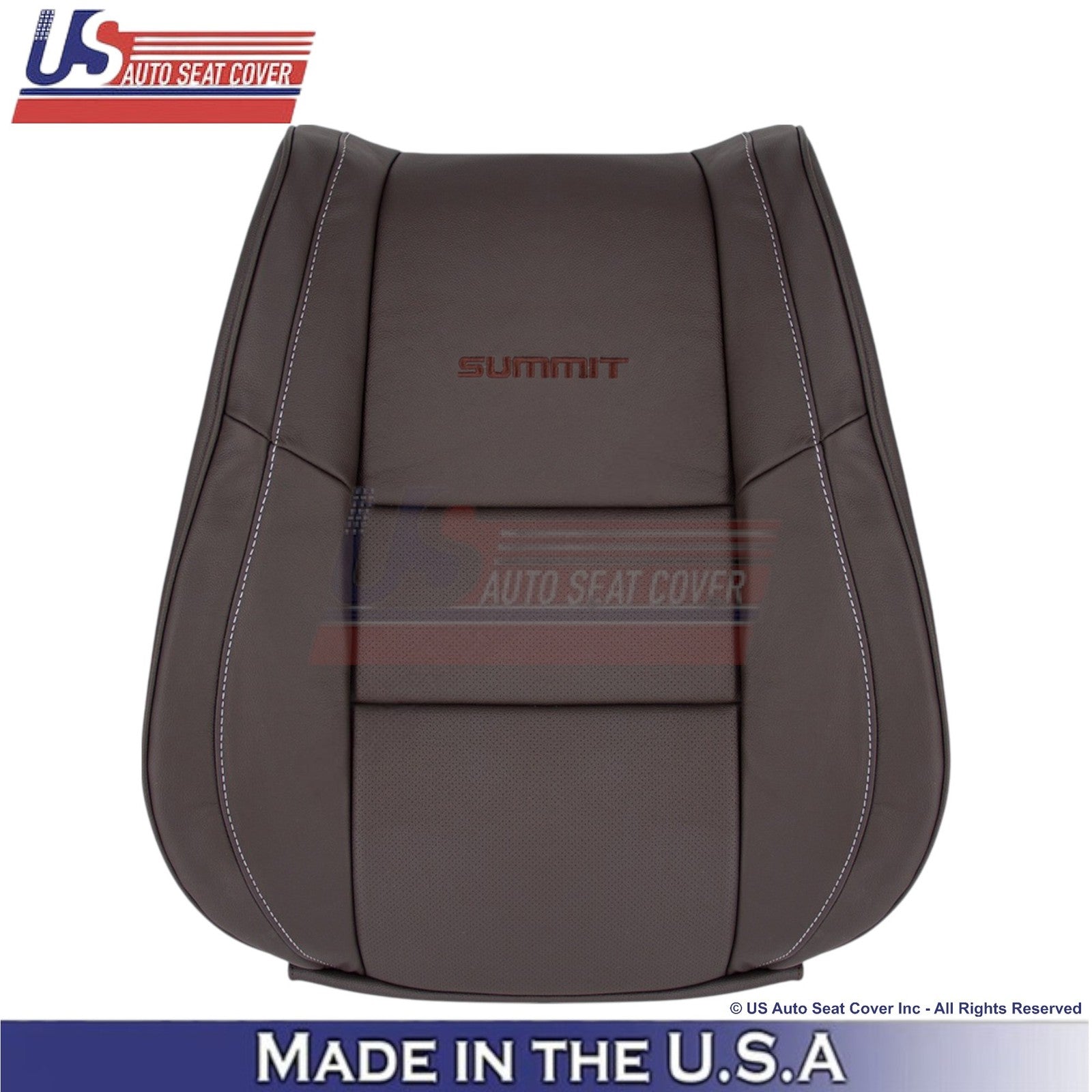 2011-2021 For Jeep Grand Cherokee Summit Top Genuine Leather Seat Covers Brown