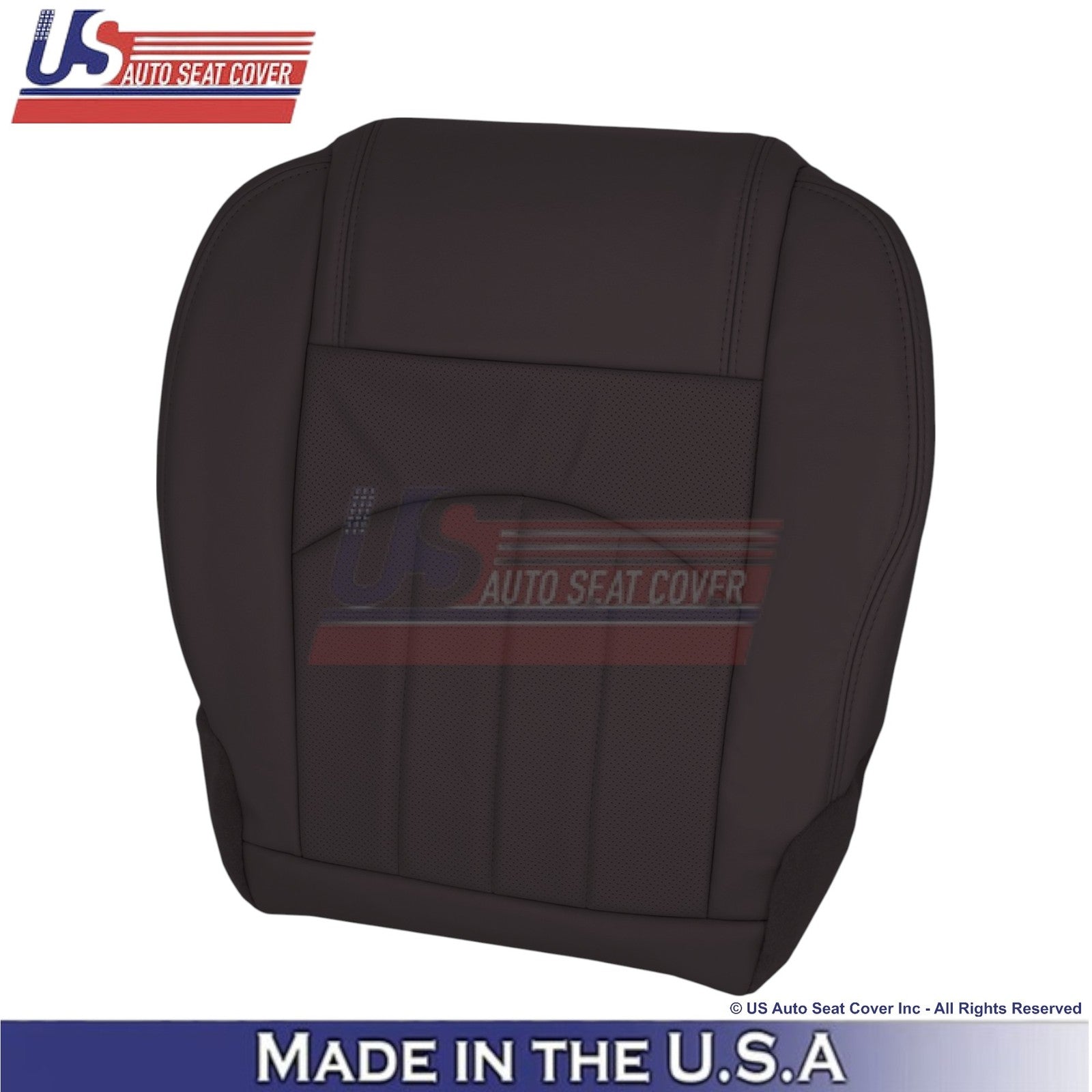 2013-2014 For Buick Enclave Leather Driver Replacement Seat Covers Cocoa Brown