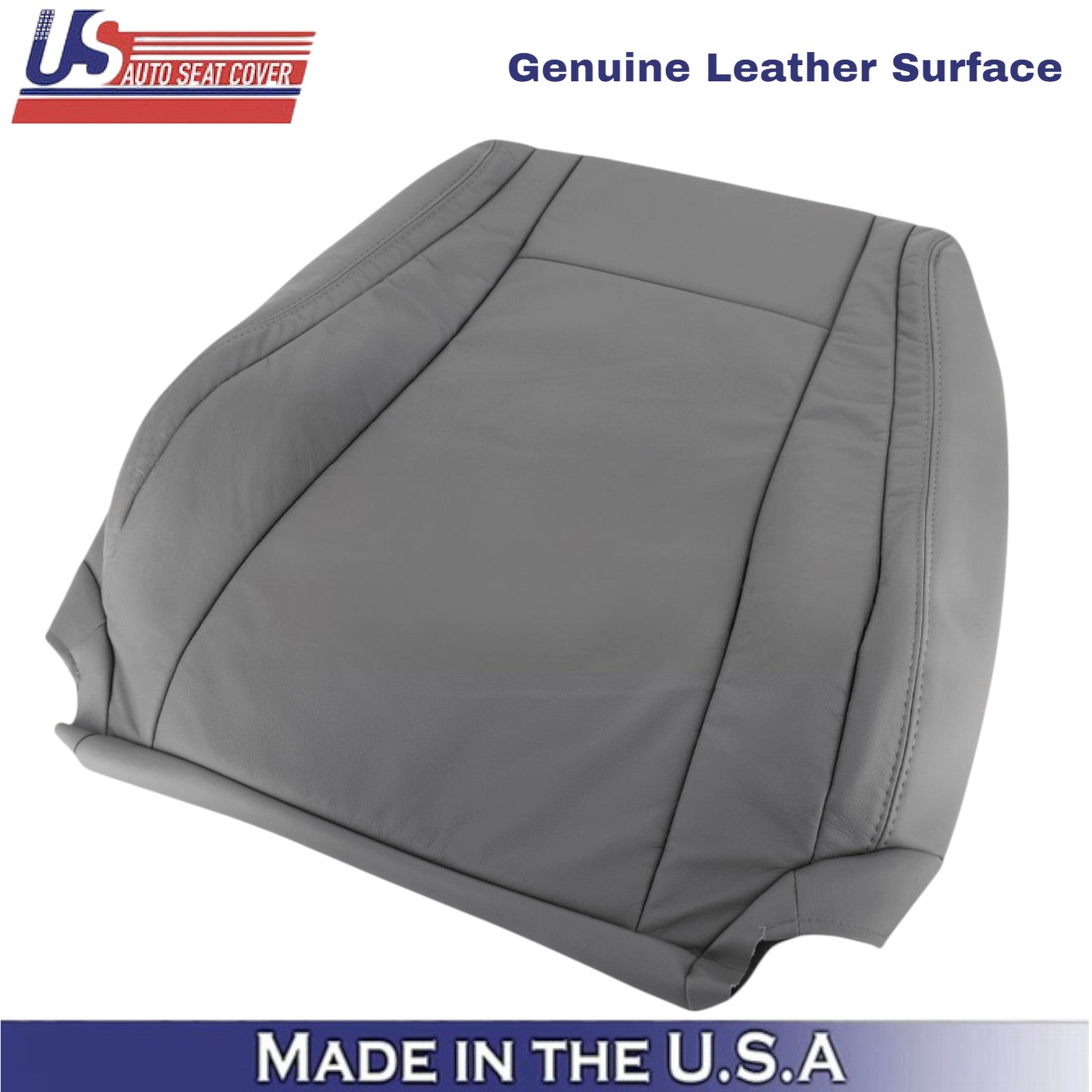 2007-2013 For Toyota Tundra Genuine Leather front Front Top Covers Graphite Gray