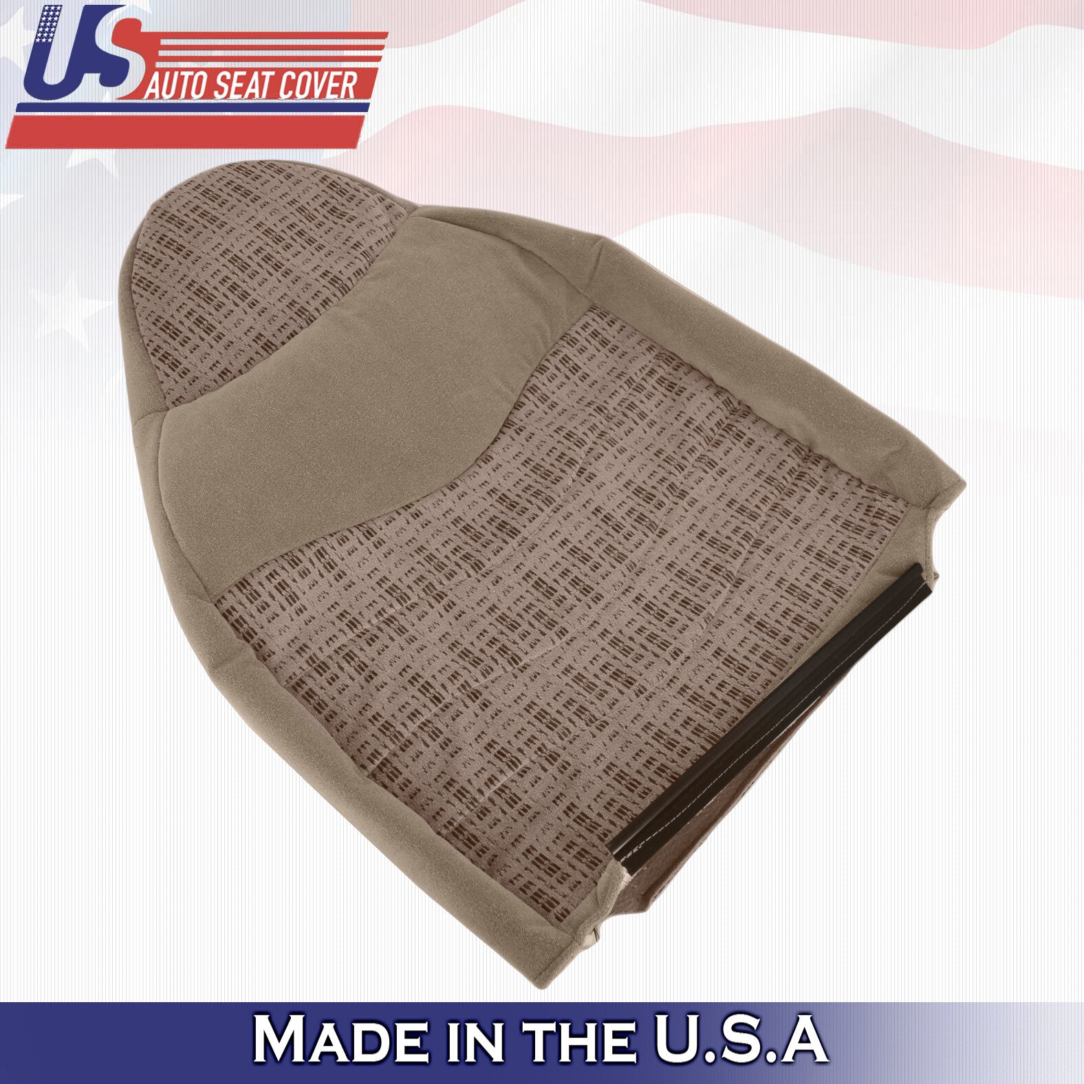 2000 For Ford F250 F350 F450 F550 XLT Driver Side Top Cloth Seat Cover Tan