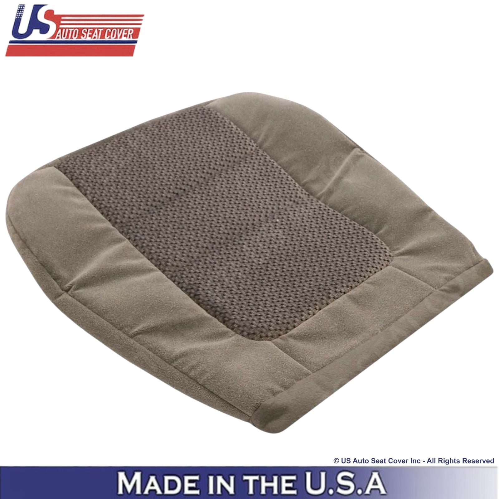 2001 For Ford F-250 XLT Crew-Cab Cloth Driver Bottom Seat Cover med. Parchment
