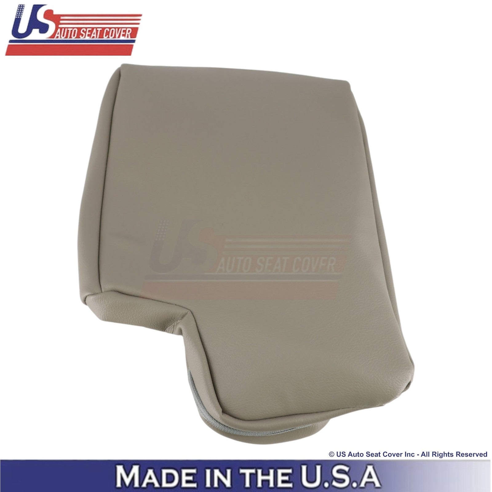 2011-2015 For Ford Explorer 2nd Row Console Leather Cover Med. Light Stone