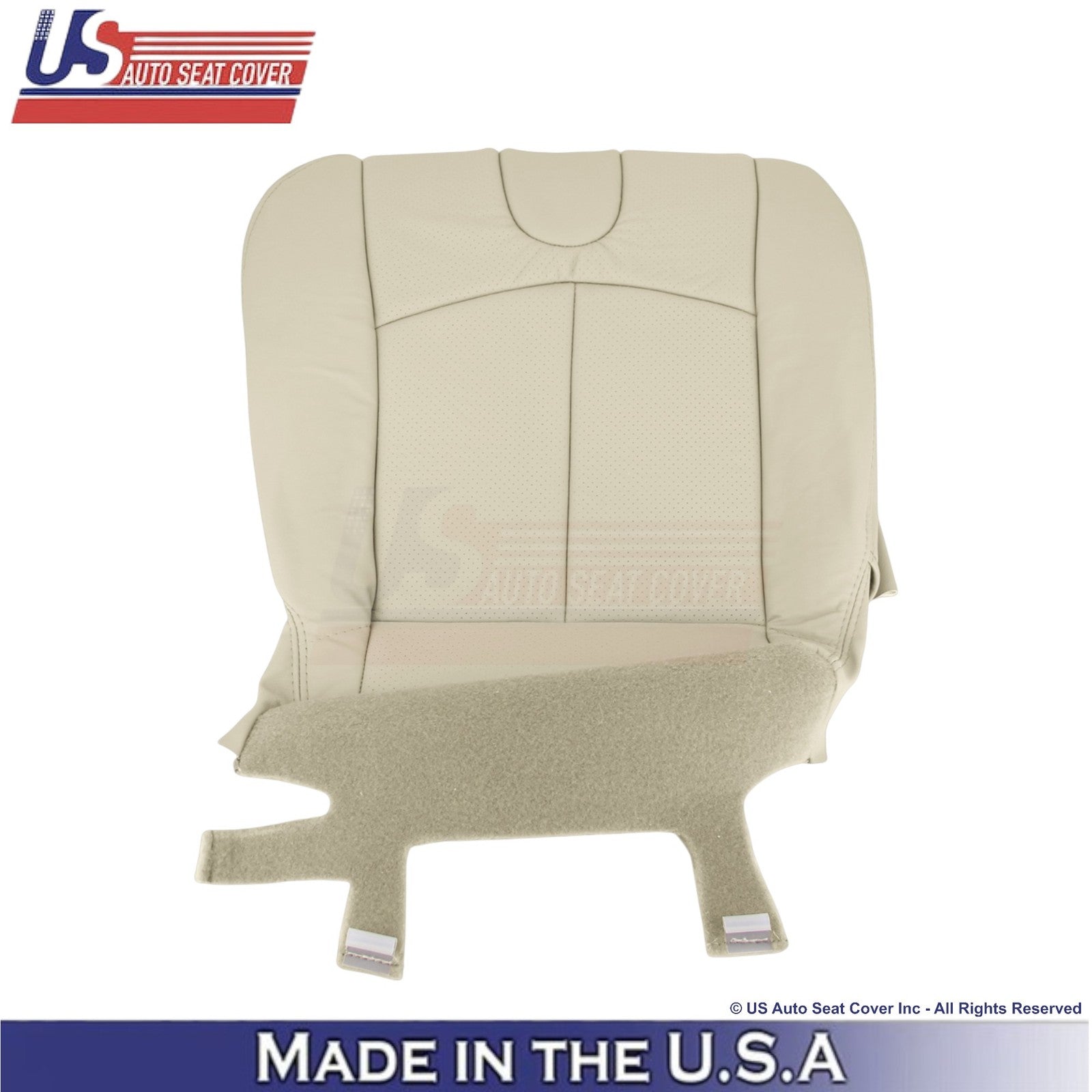 2009-2013 Fits Infiniti G37 Genuine Leather Front Driver Bottom Seat Cover Wheat
