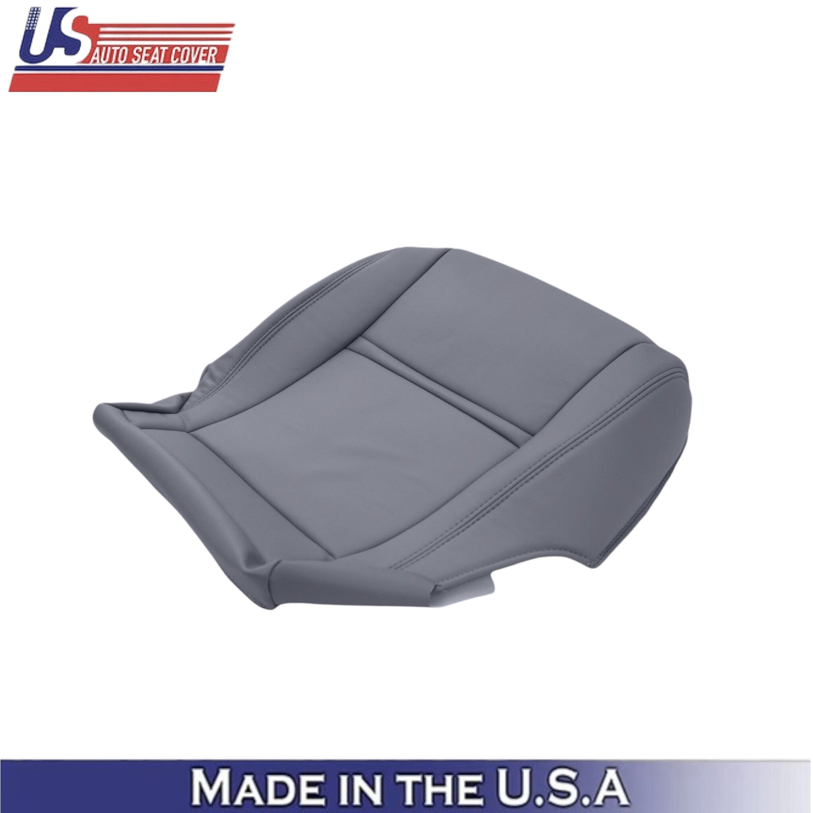 1990-1997 For Toyota Land Cruiser Leather Front Bottom Seat Covers Bluish Gray