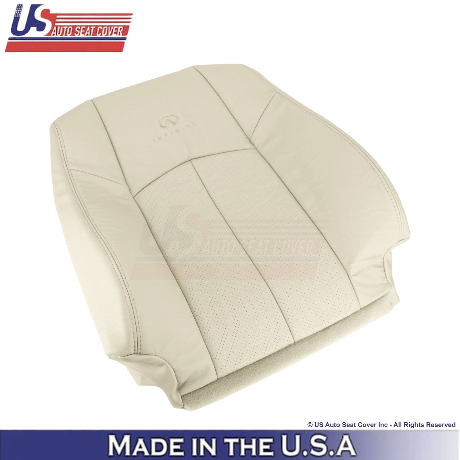 2009-2013 Fits Infiniti G37 Genuine Leather Front Passenger Top Seat Cover Wheat