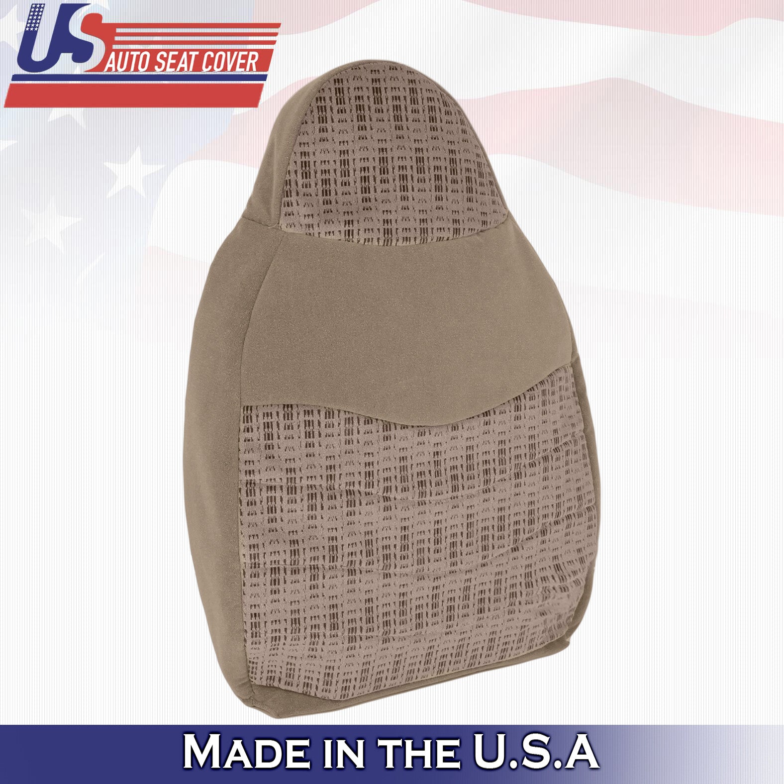 1999 For Ford F450 F550 XLT Driver & Passenger 2x Top Cloth Seat Covers Tan