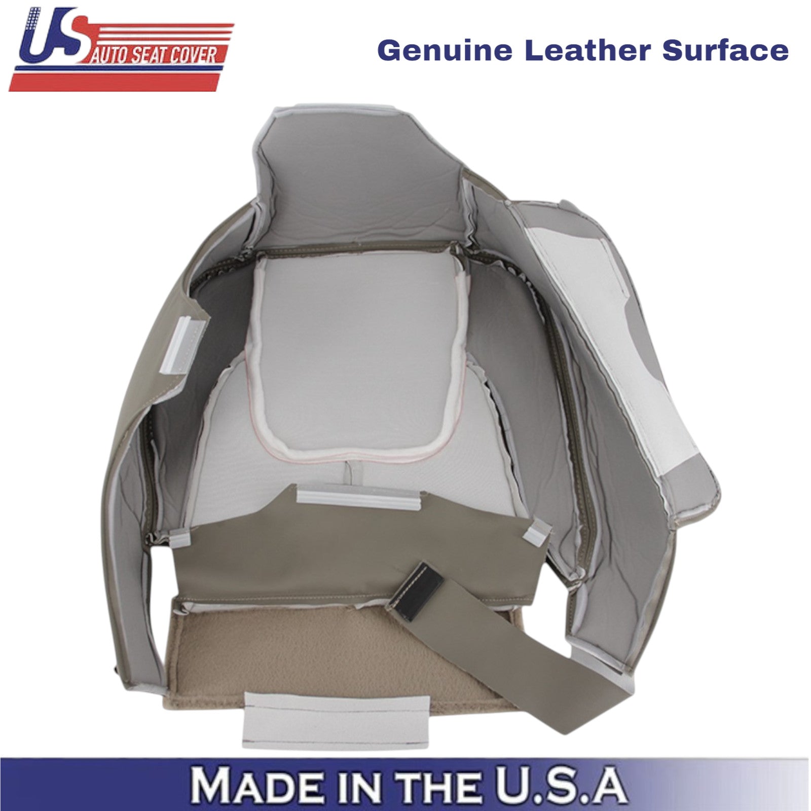 2002-2003 For Dodge Ram 1500 2500 Laramie Leather Driver Side Seat Covers Taupe