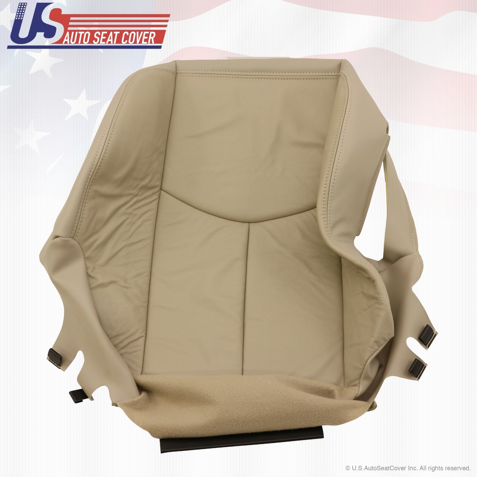 2003 to 2006 Tahoe Suburban Yukon Passenger Bottom Leather Seat Cover Shale Tan