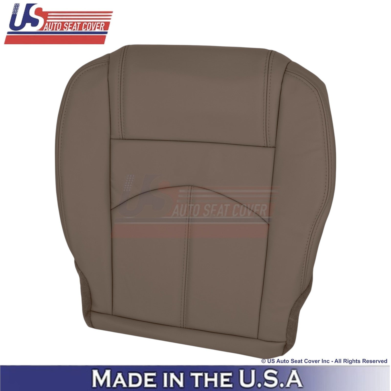 2013-2016 Fits GMC Acadia Genuine Leather Driver Side Seat Covers Dark Cashmere