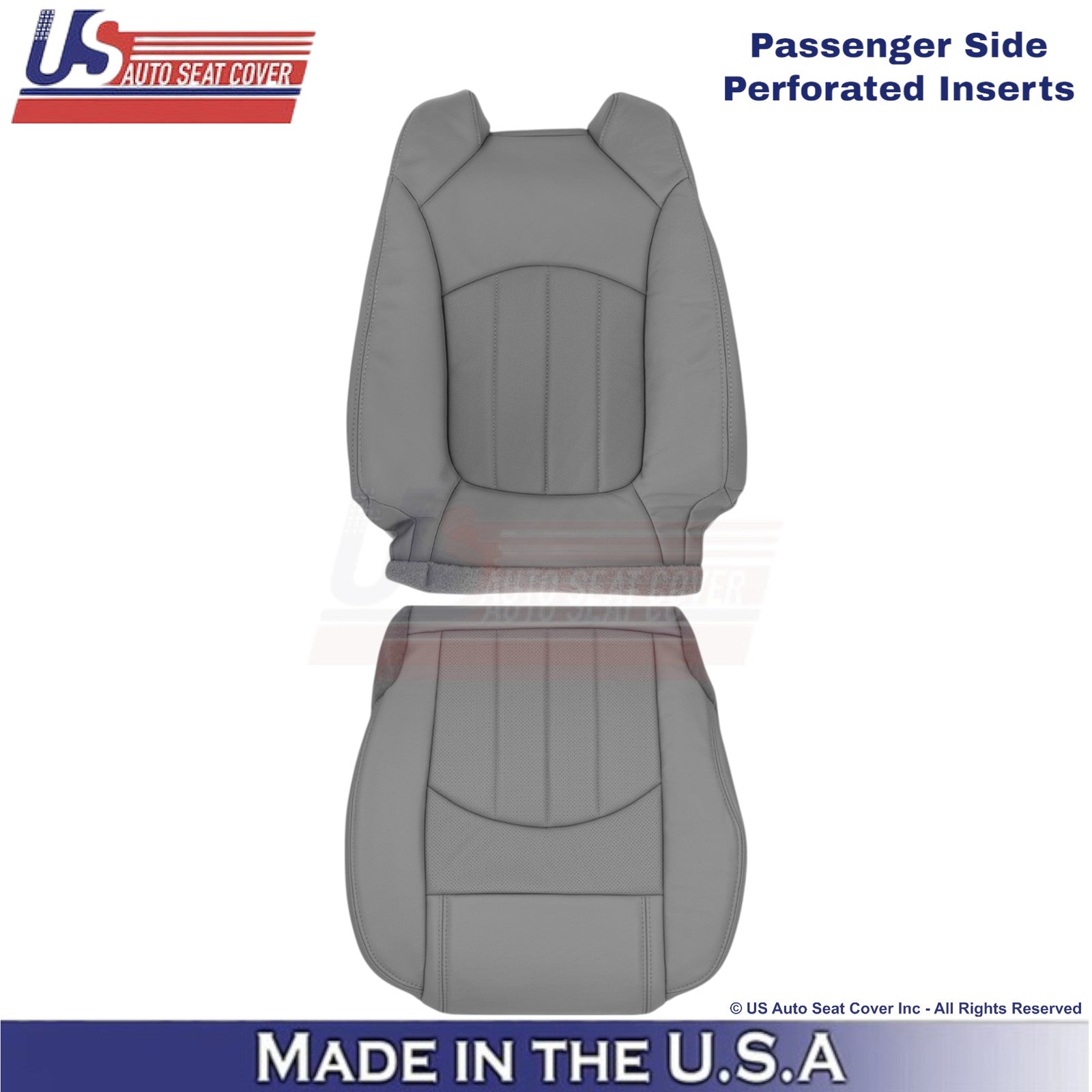 2013-2017 For Buick Enclave Leatherette Passenger Replacement Covers Titanium