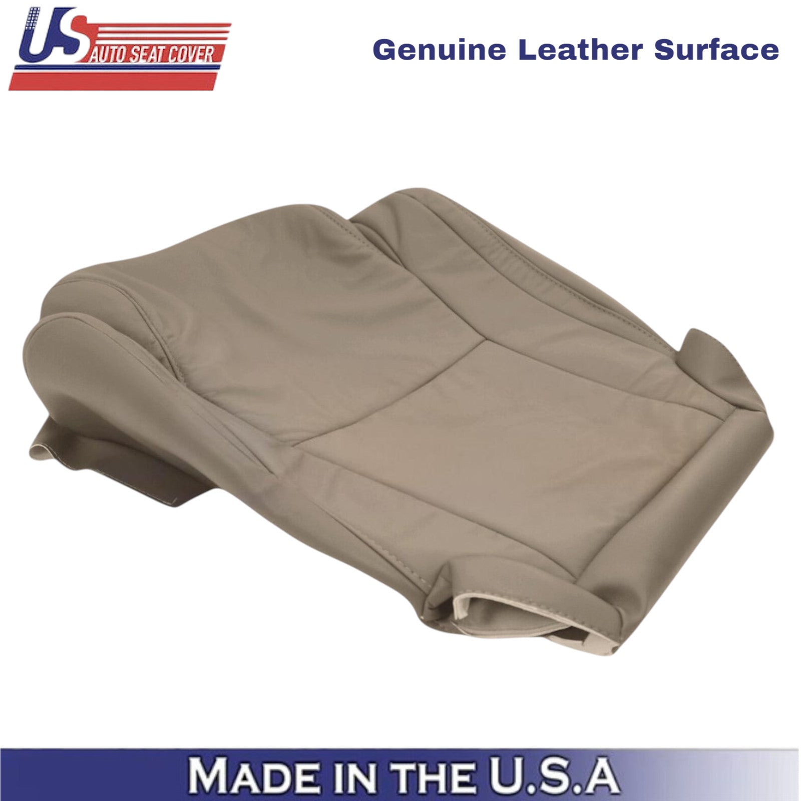 2007-2013 For Toyota Tundra Genuine Leather front Passenger Covers Sand Beige