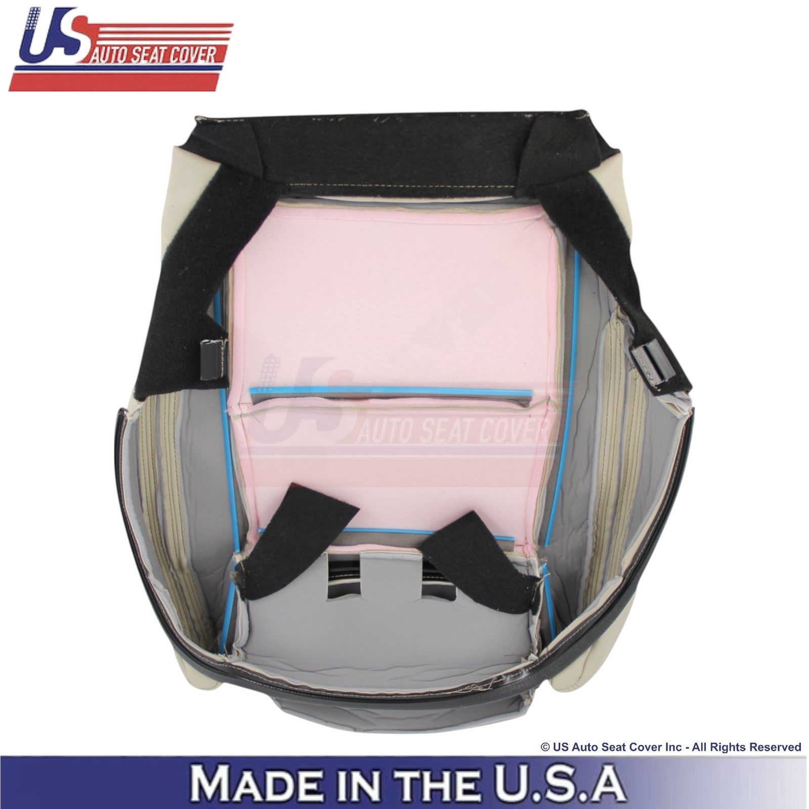2016-2019 For Mercedes Benz CLA250 Passenger Bottom Leatherette Seat Cover Beige