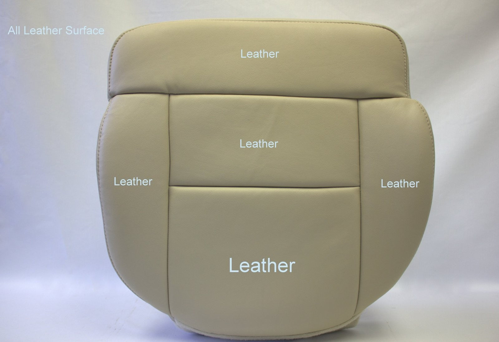 2004 Ford F-150 Lariat F150 -Passenger Side-Bottom Leather Seat Cover  Light Tan