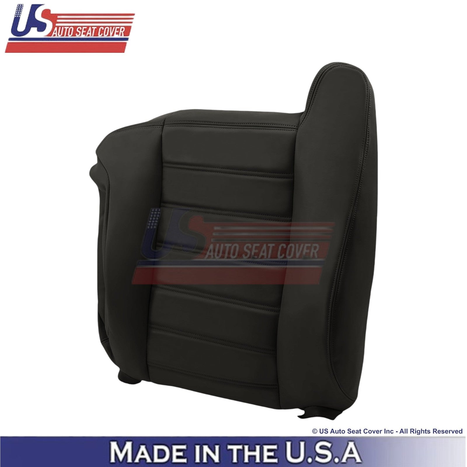 2003-2007 For Hummer H2 Leatherette Front Top Replacement Covers Ebony Black