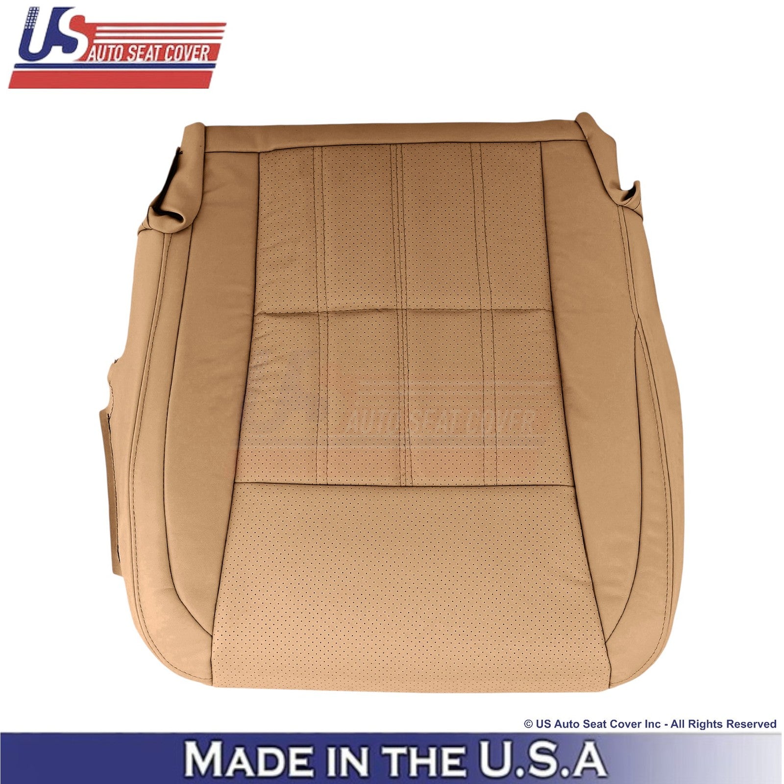 2016-2018 For Lexus ES 350 Leather Passenger Side Replacement Seat Covers Flaxen