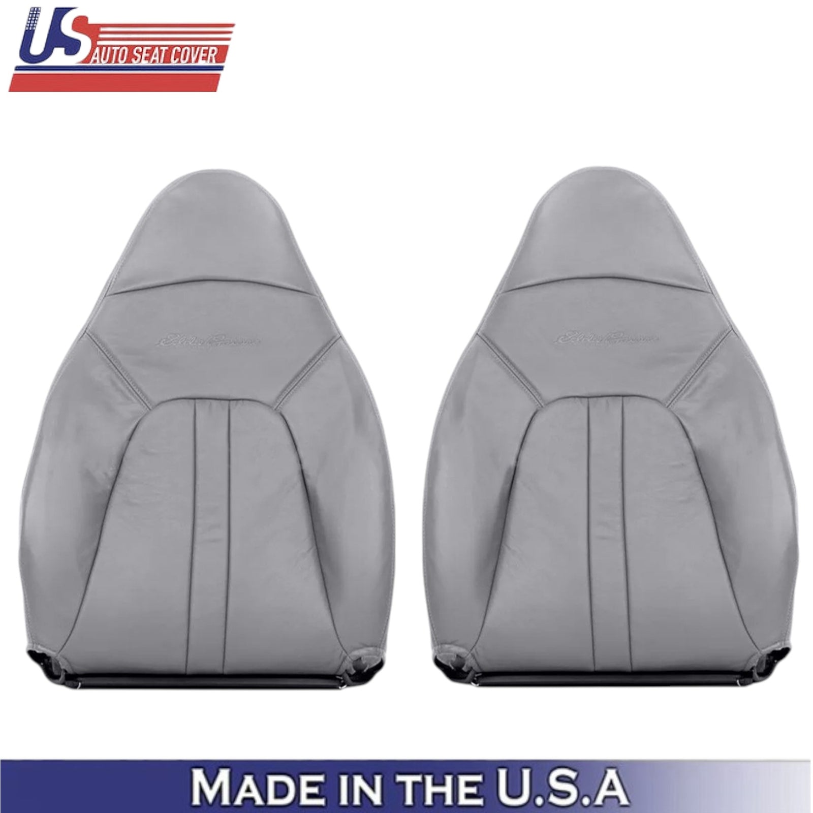 1997-2002 For Ford Expedition Eddie Bauer Leatherette Front Top Covers Graphite