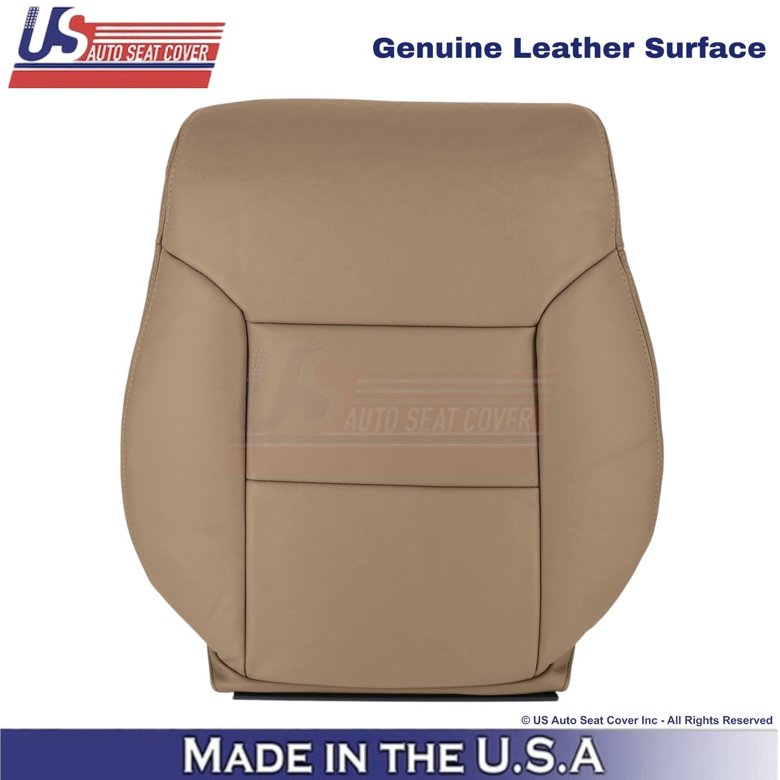1998-2003 Fits Toyota Sienna Genuine Leather Driver Top Replacement Cover Dk Oak
