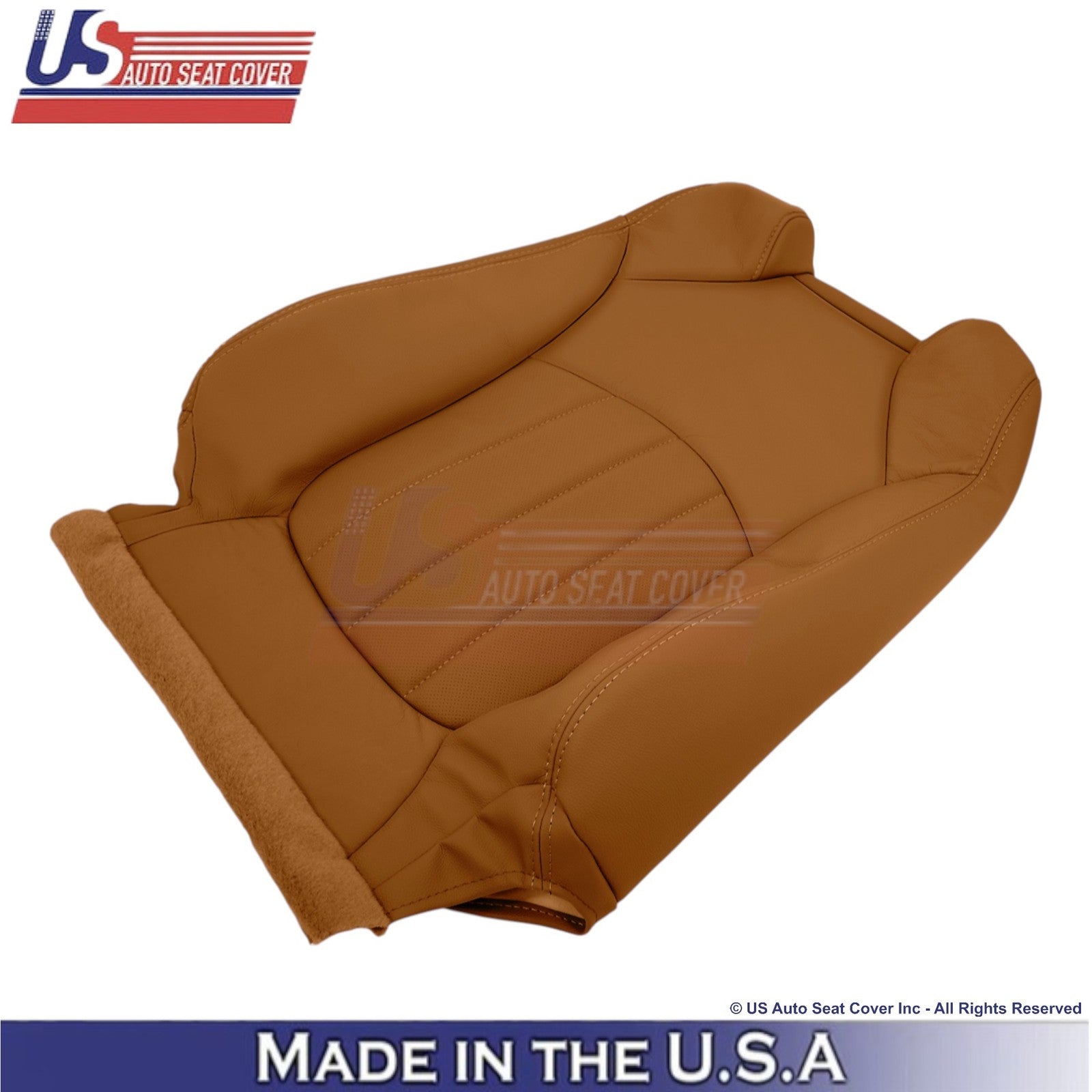 2013-2014 Fits Chevy Traverse Leather Perforated Front Replacement Covers Mojave