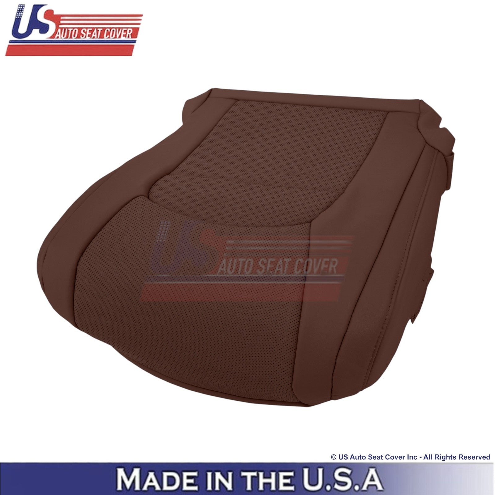 2008-2021 For Toyota Land Cruiser Leatherette Perf. Driver Bottom Cover Brown
