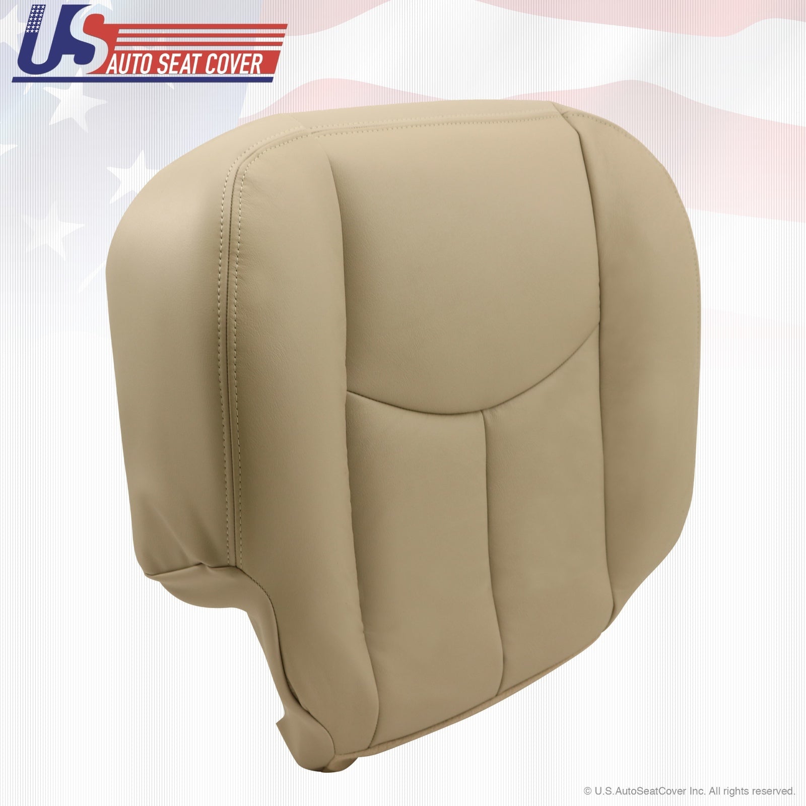 2003 to 2006 Tahoe Suburban Yukon Passenger Bottom Leather Seat Cover Shale Tan