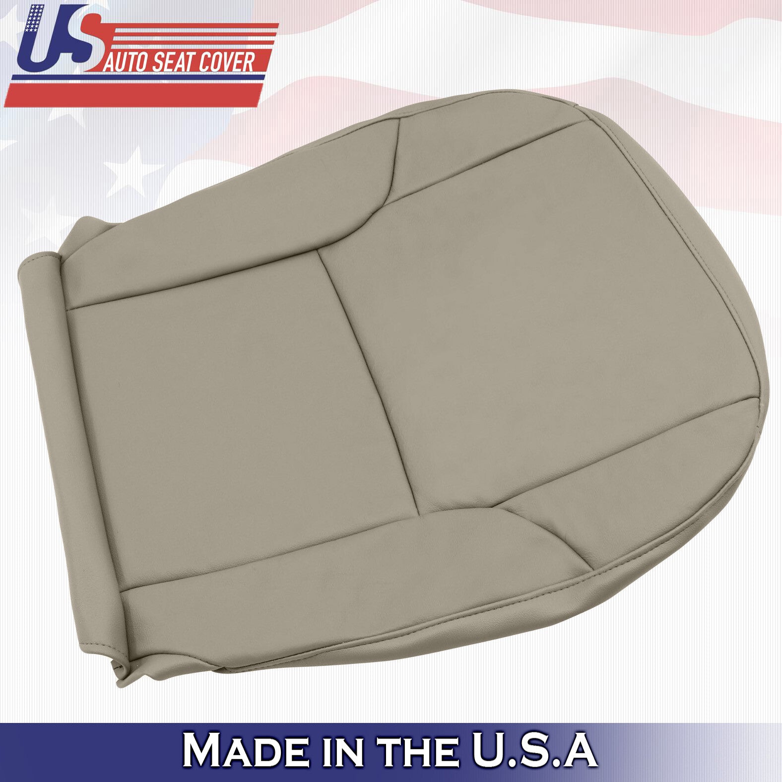 Fits 2003 - 2009 Toyota 4Runner Limited Driver Bottom Vinyl Seat Cover Color Tan