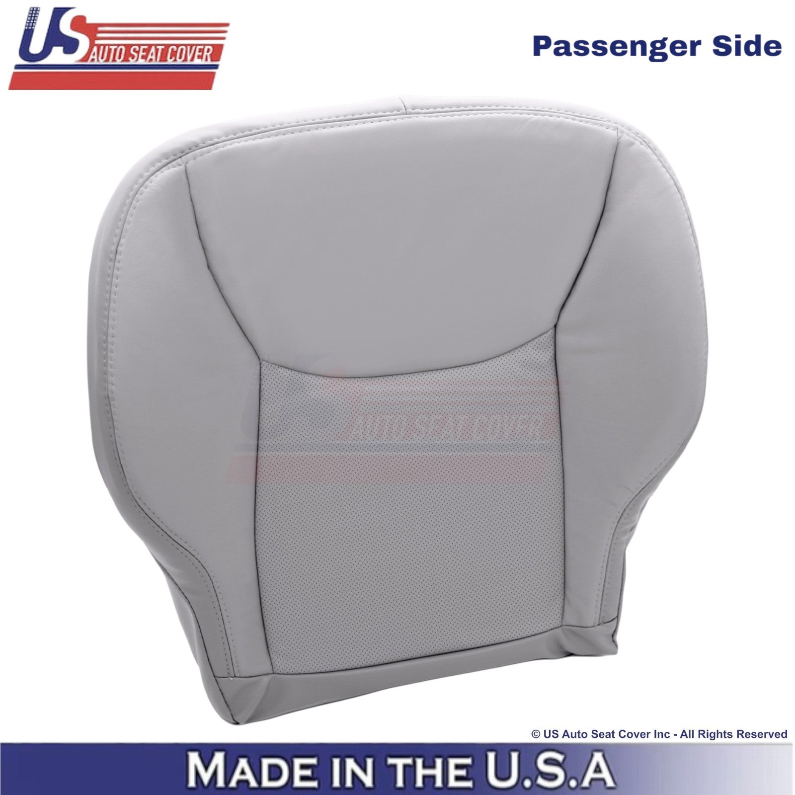 1999-2006 Fits Mercedes-Benz S Leatherette Half Perf Passenger Bottom Cover Gray